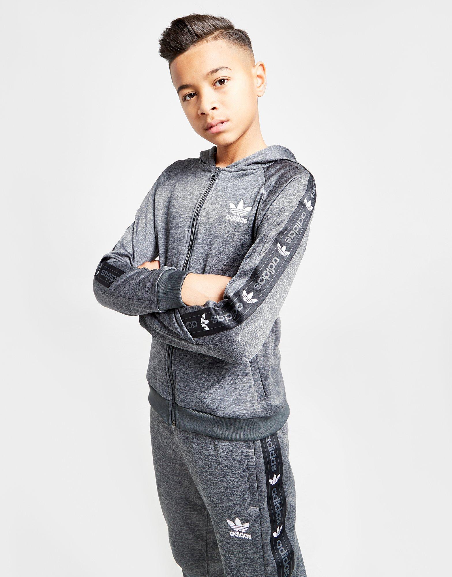 adidas originals tape poly hoodie