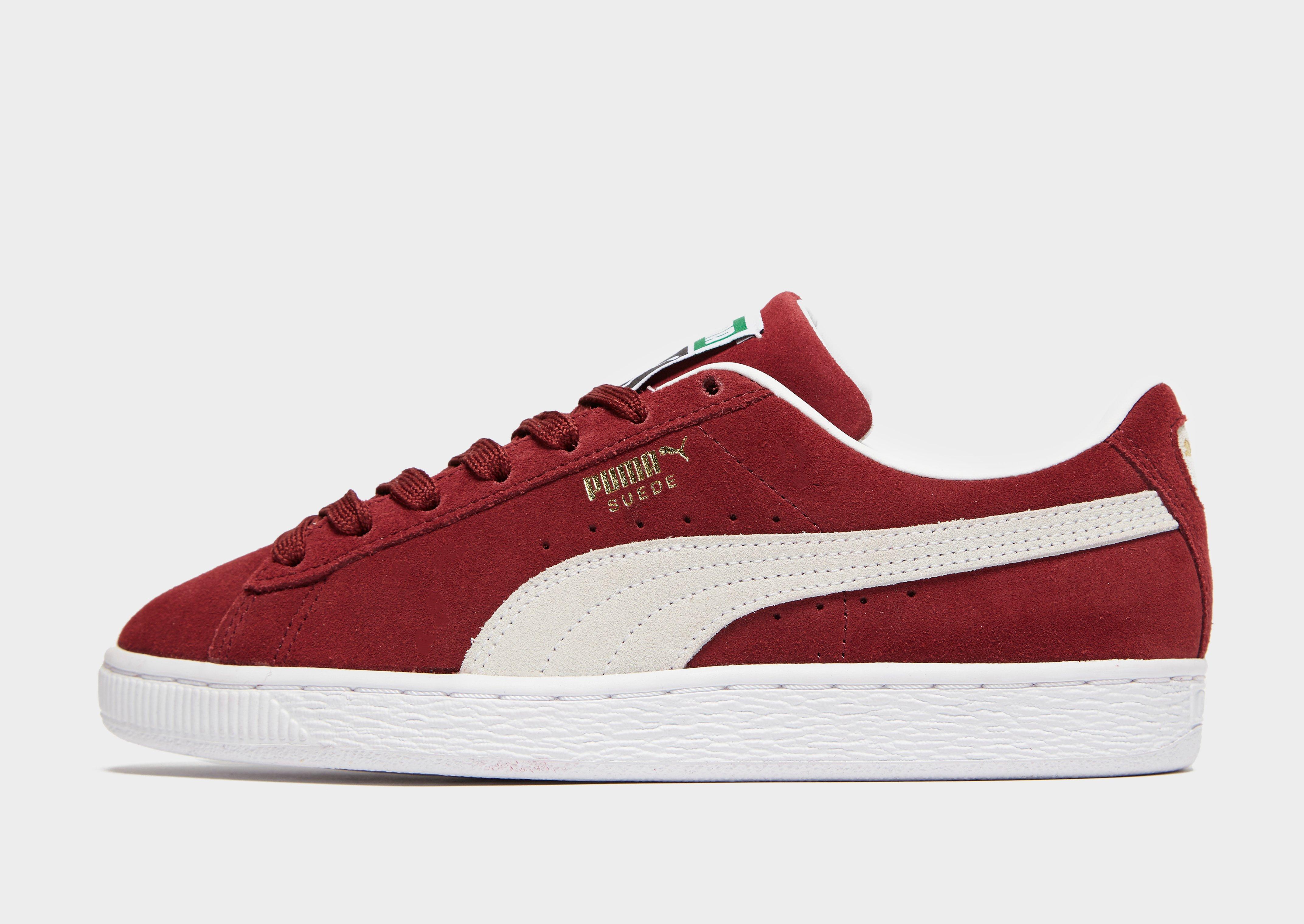 red and white pumas women's
