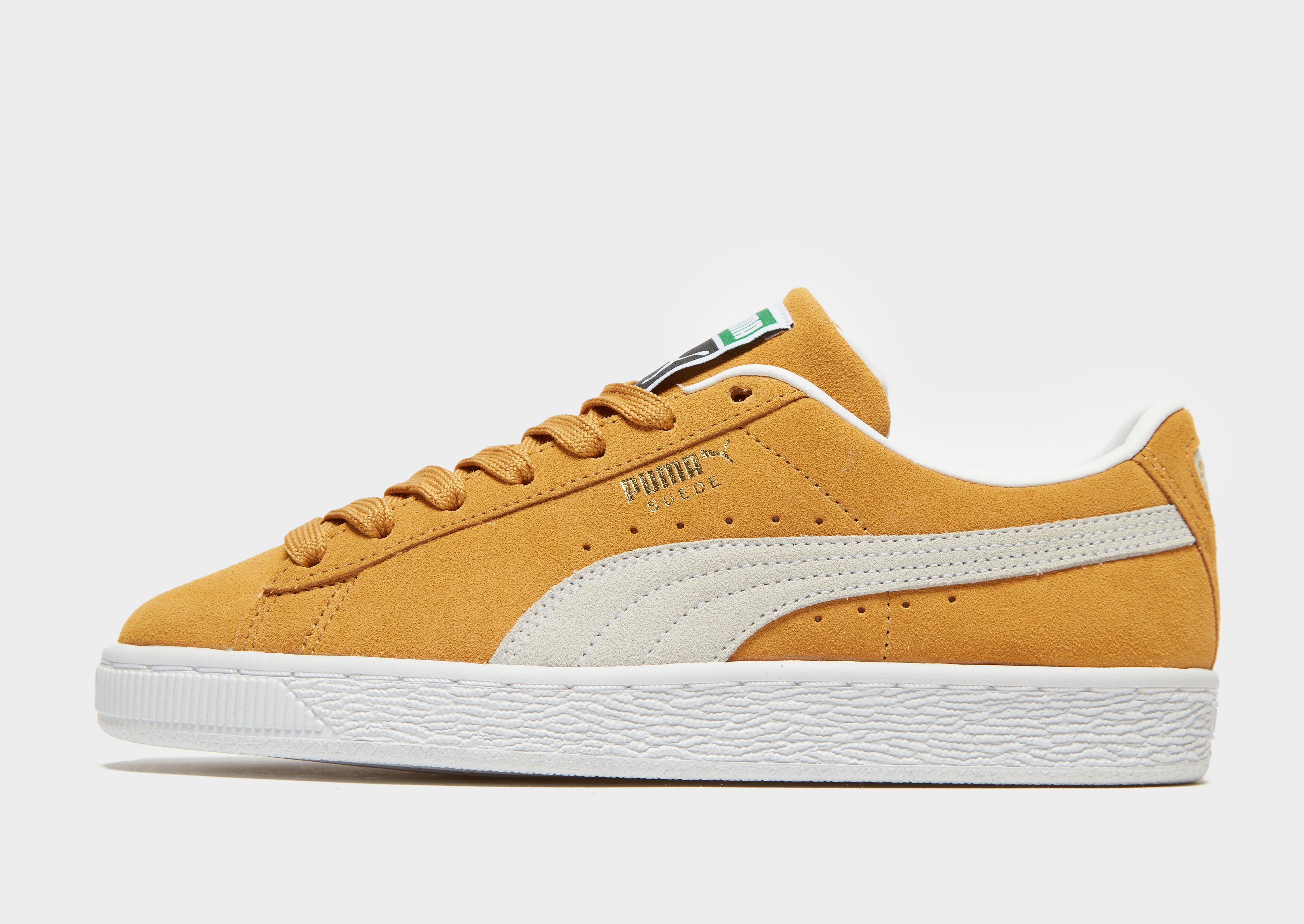 puma suede yellow