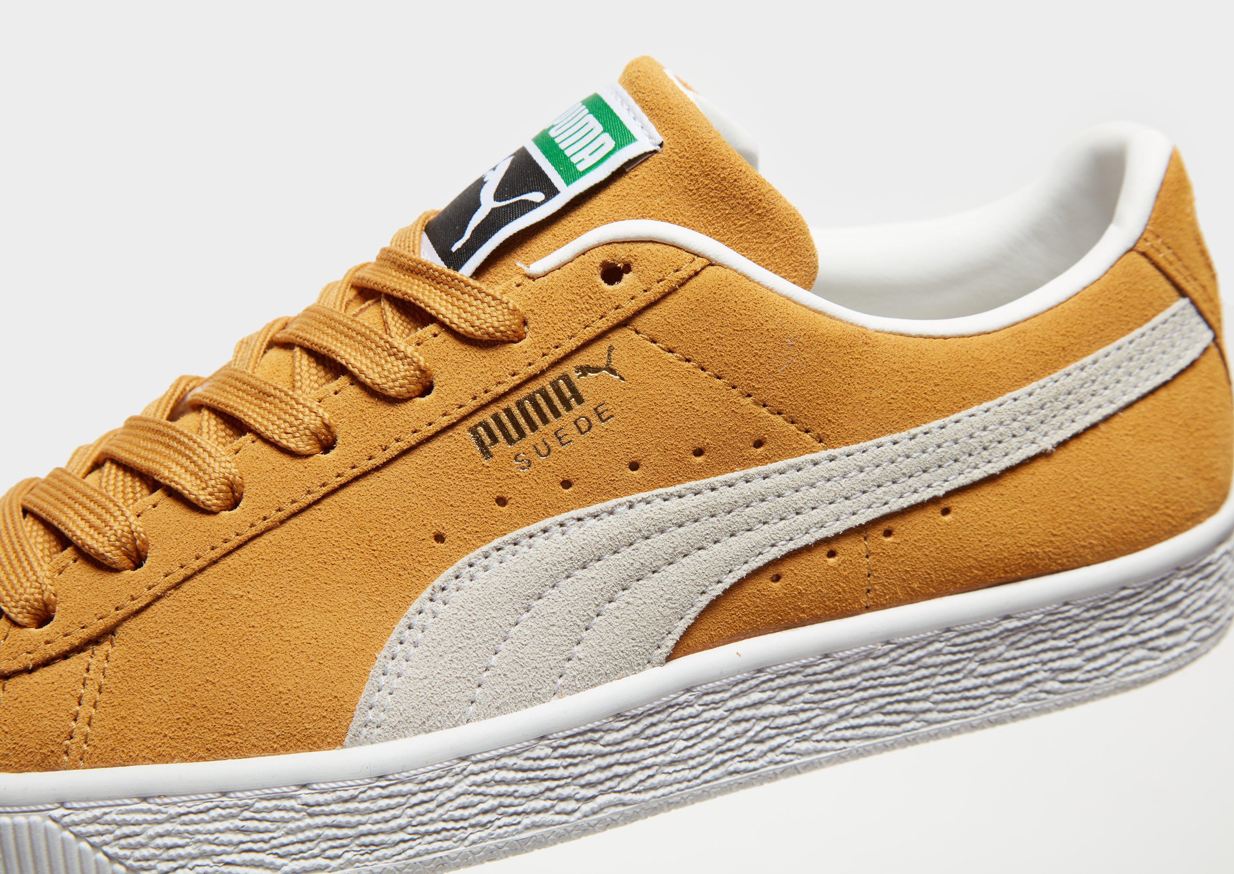 puma suede yellow