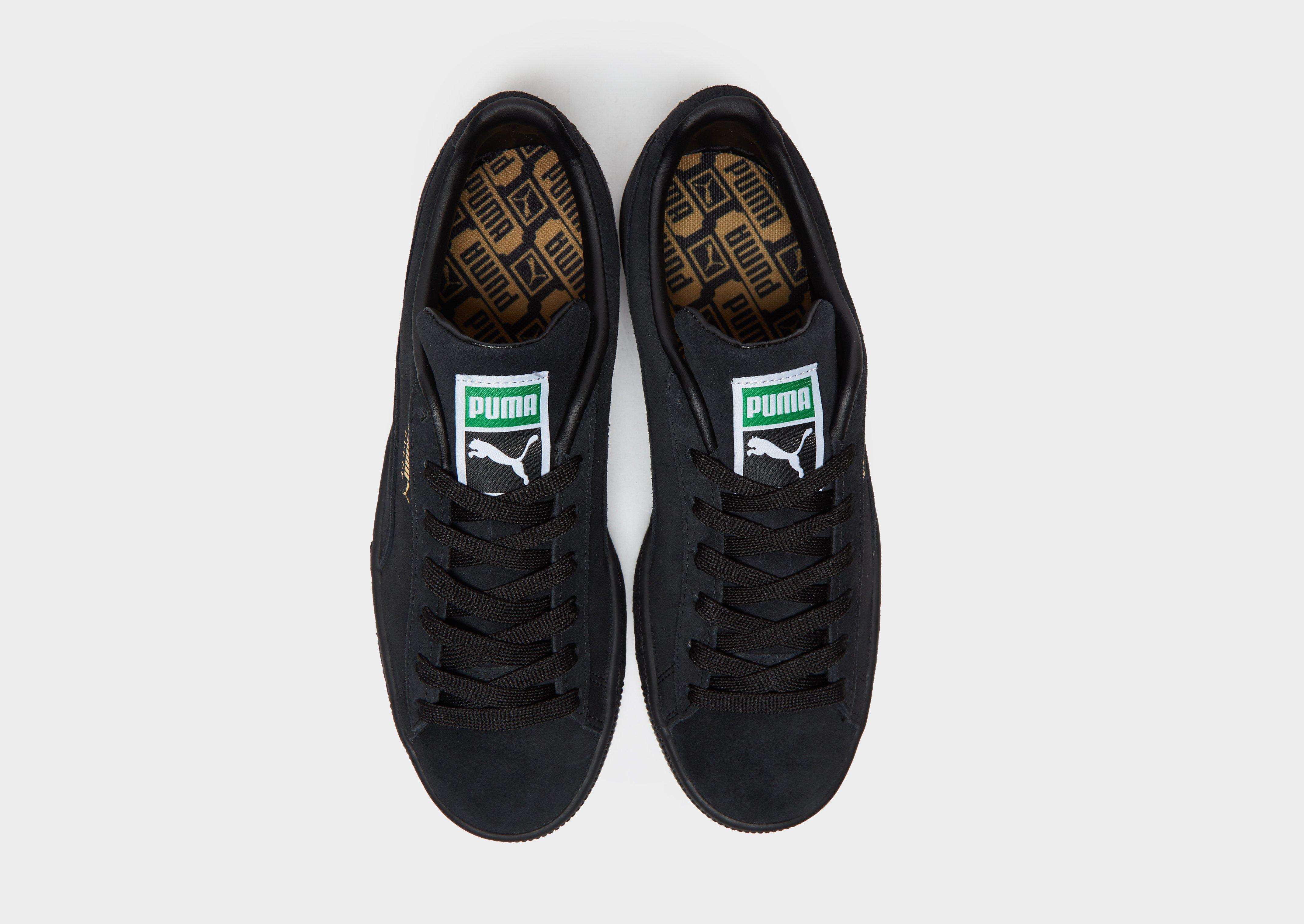 puma suede black womens