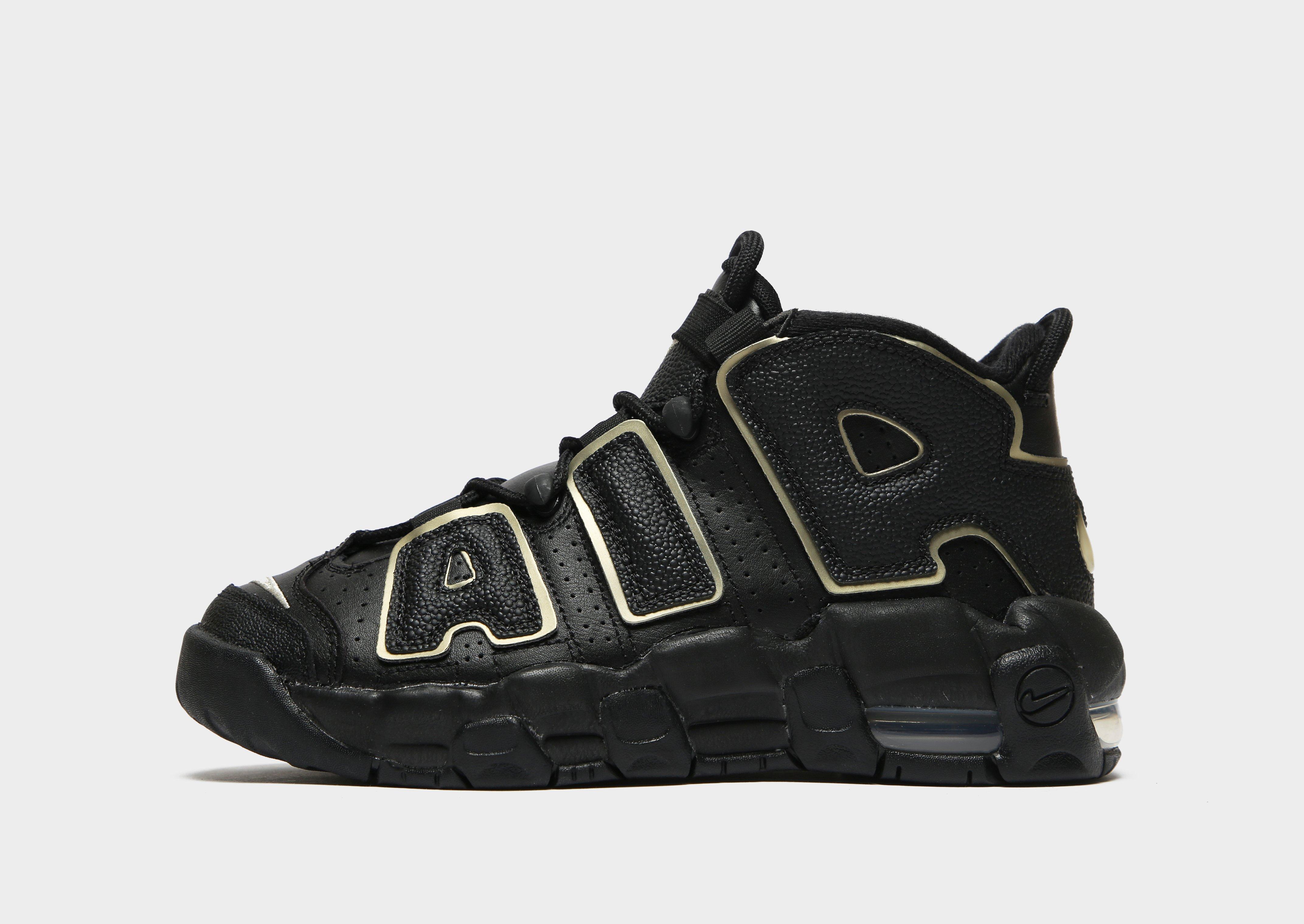 Black Nike Air More Uptempo 96 Junior 