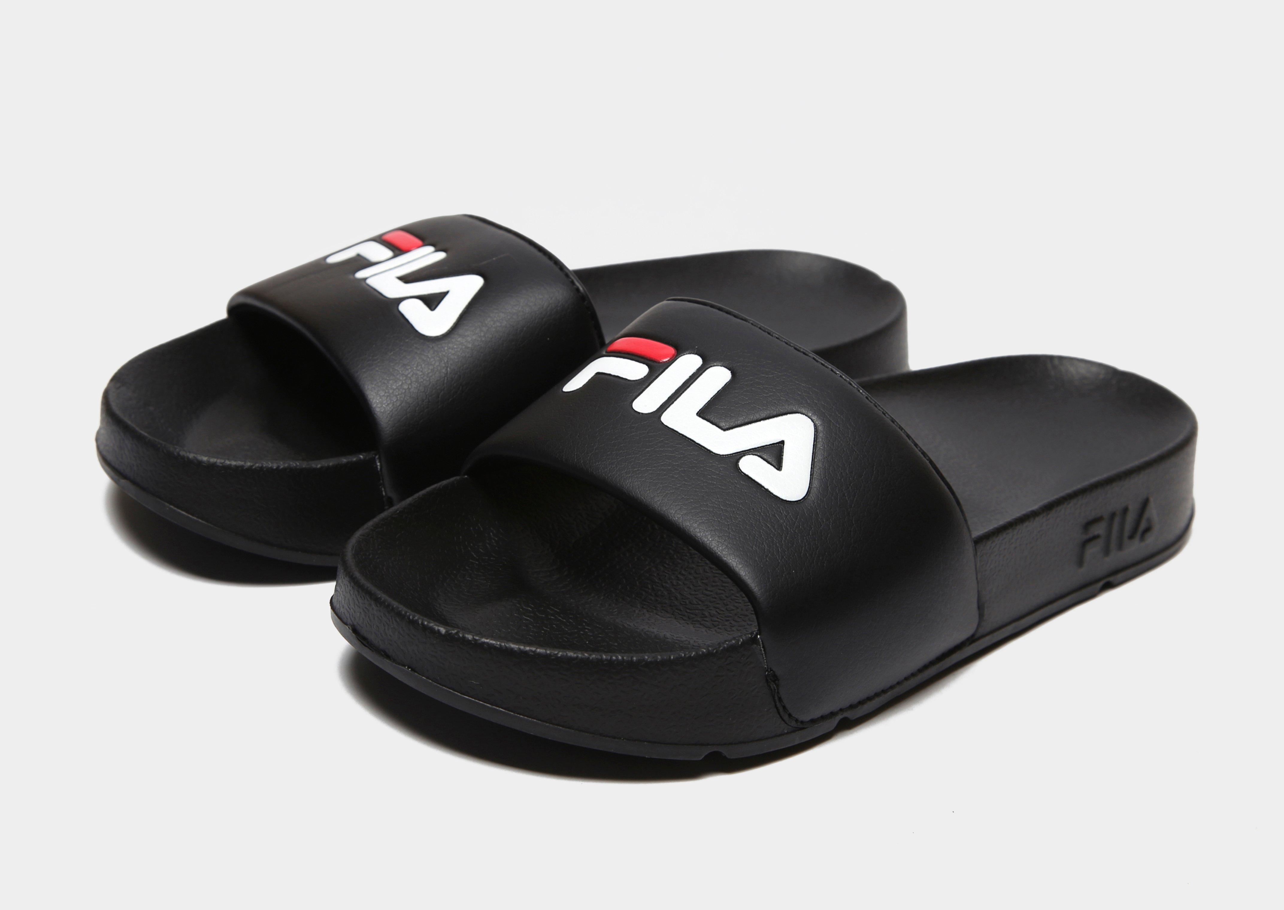 fila drifter slides black