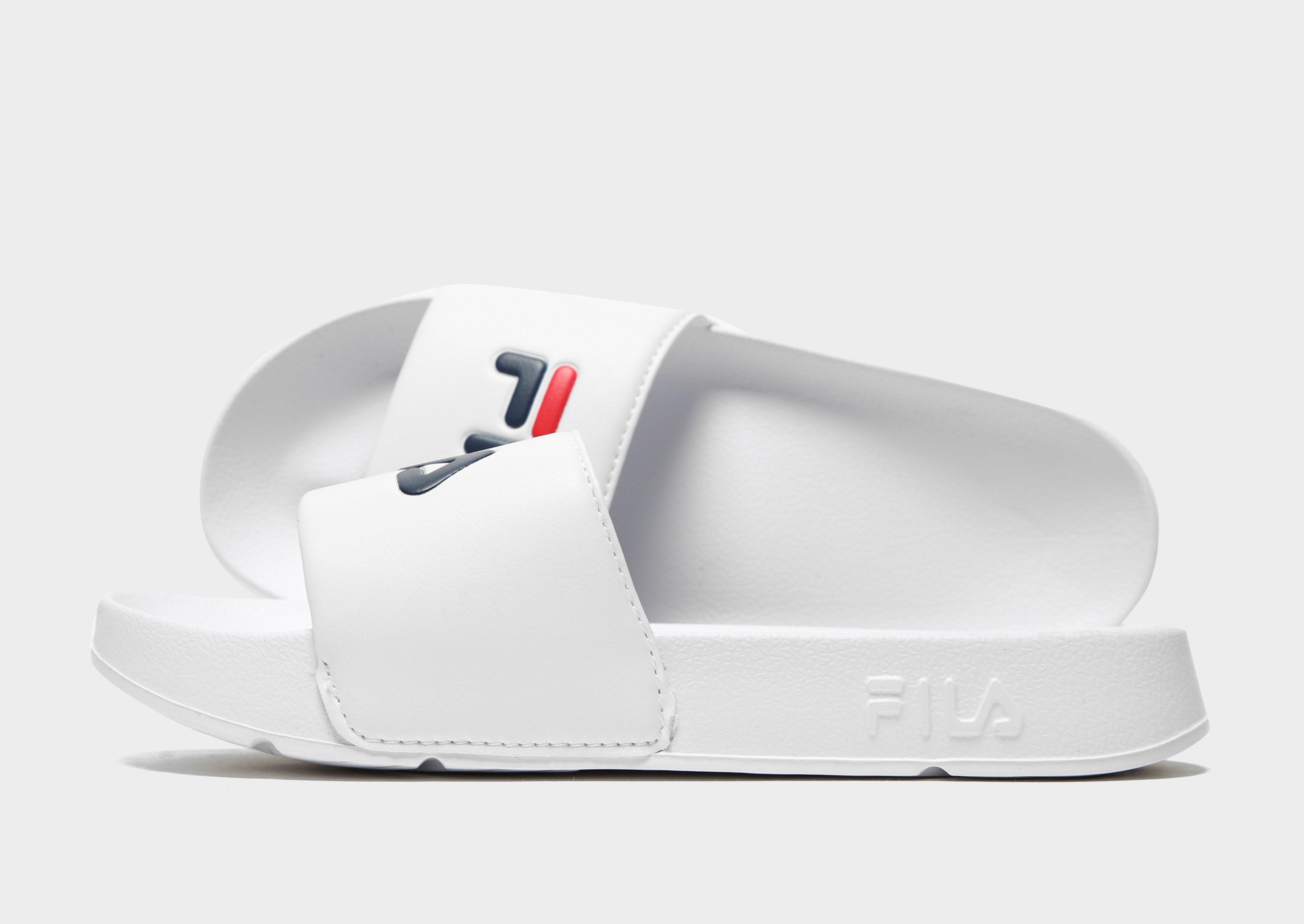 fila drifter slides white