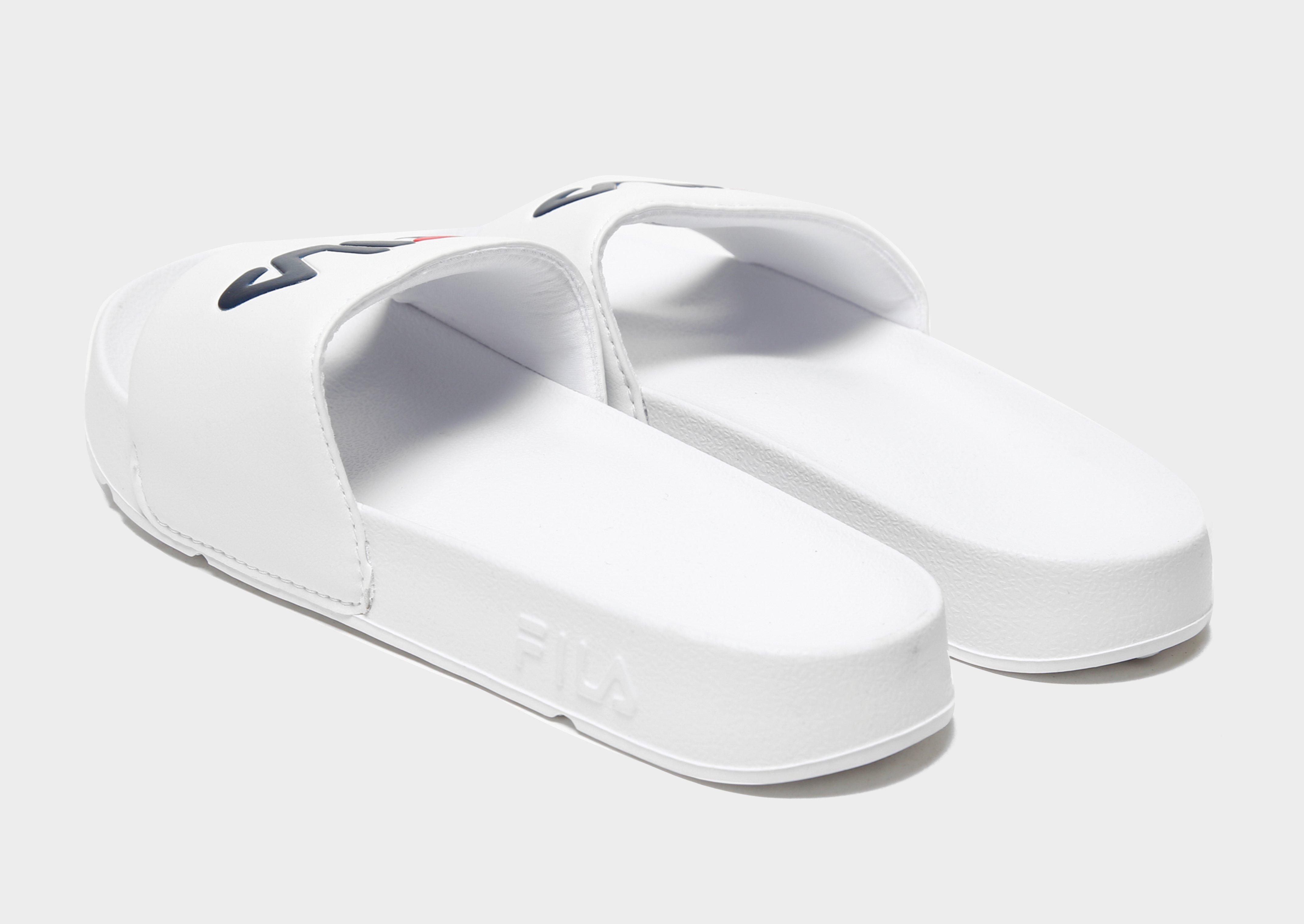 white fila slides womens