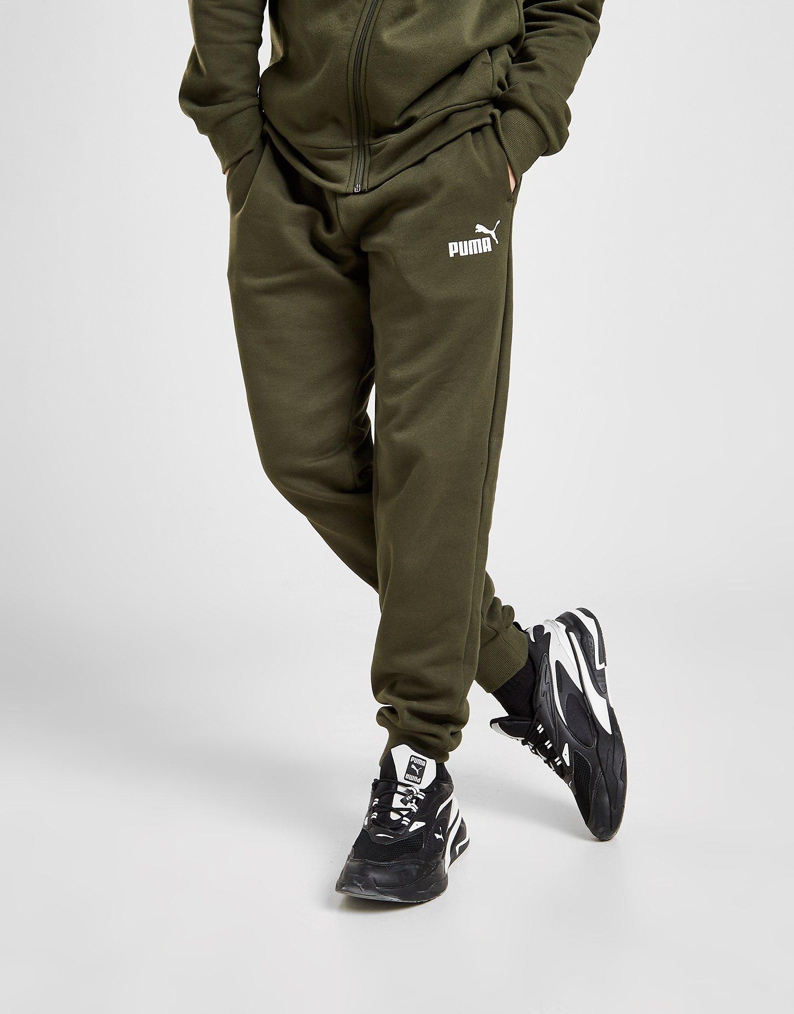 khaki green puma tracksuit
