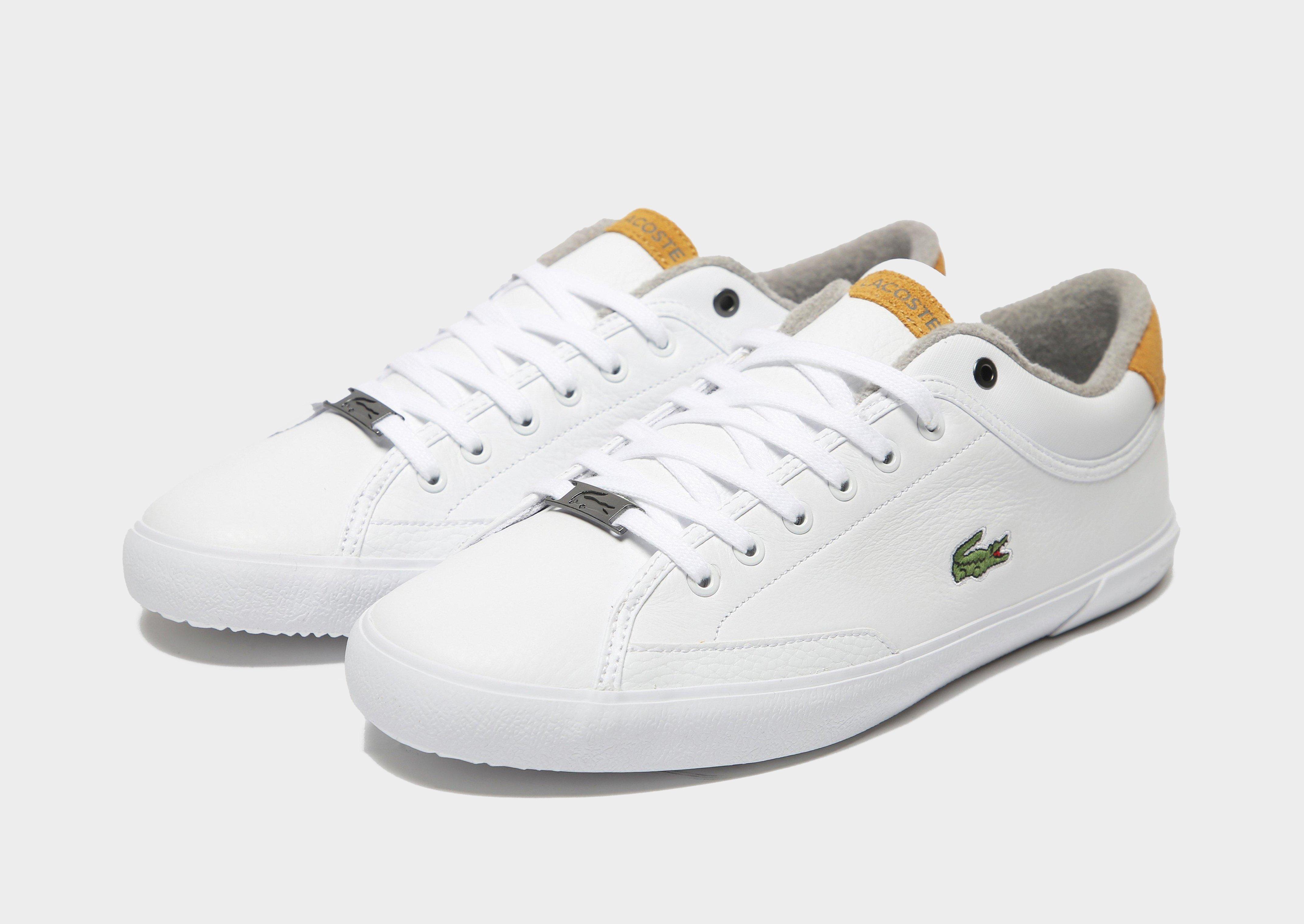 lacoste mens angha trainers white