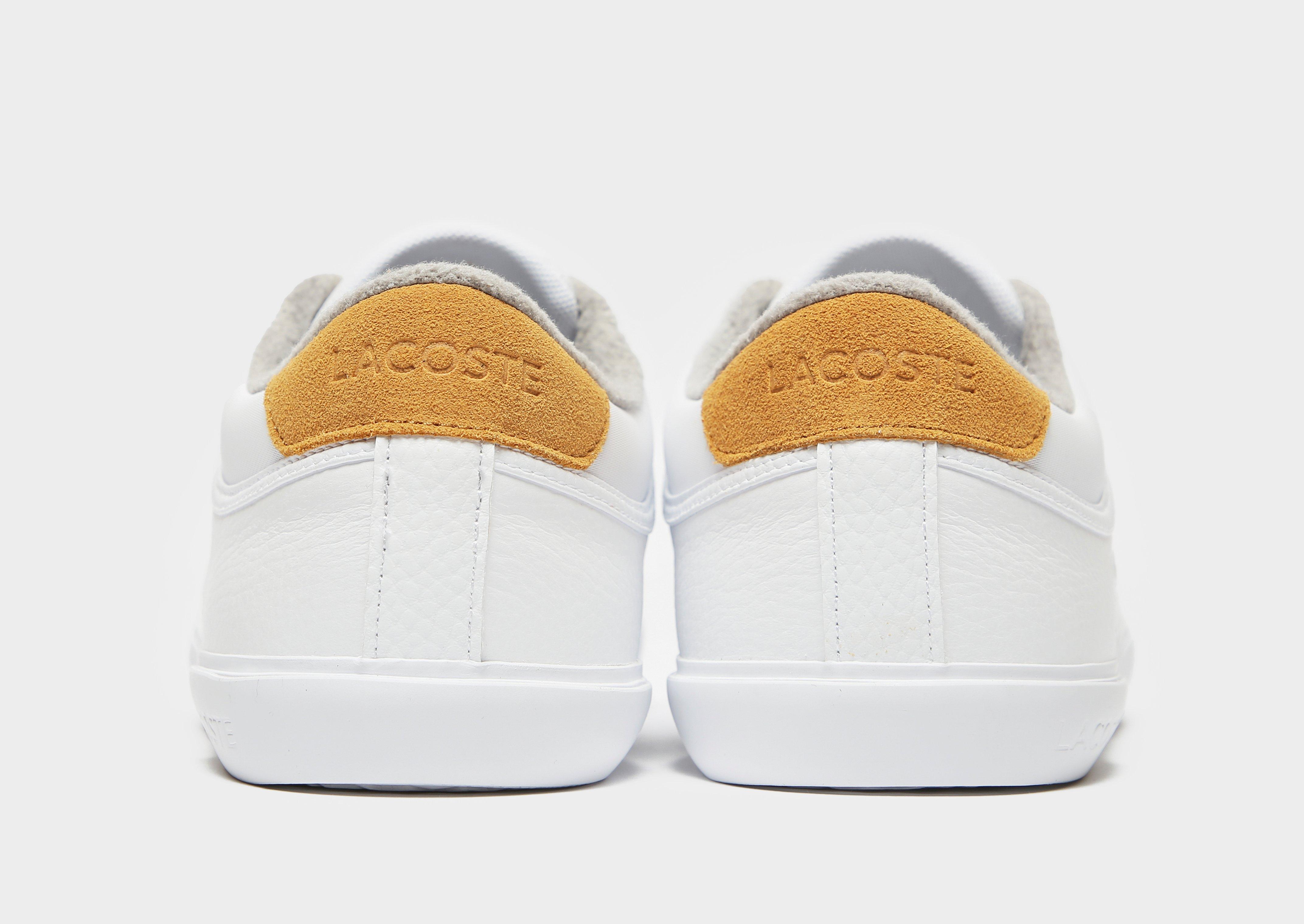 lacoste mens angha trainers white