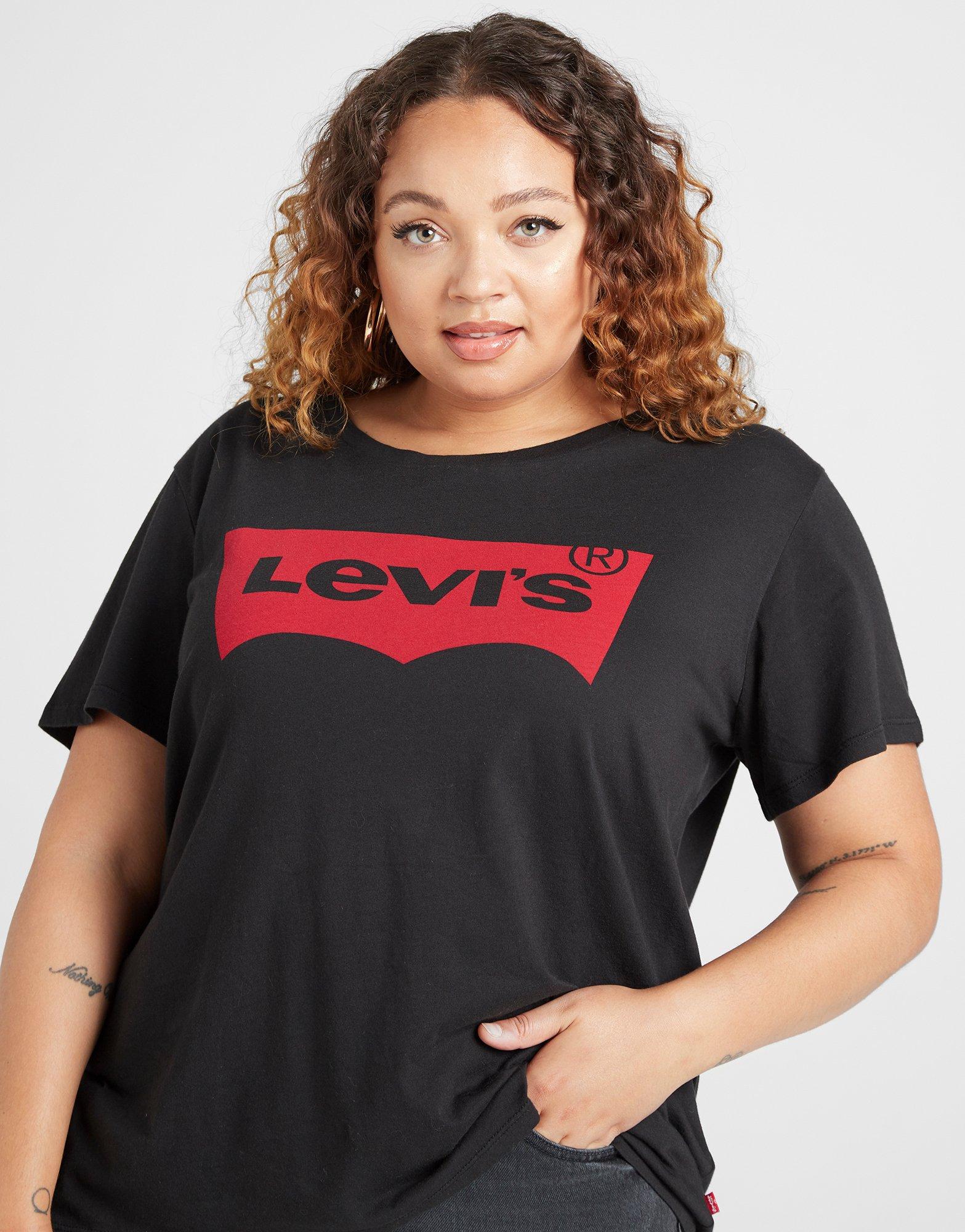 Black Levis Perfect Plus Size T-Shirt 