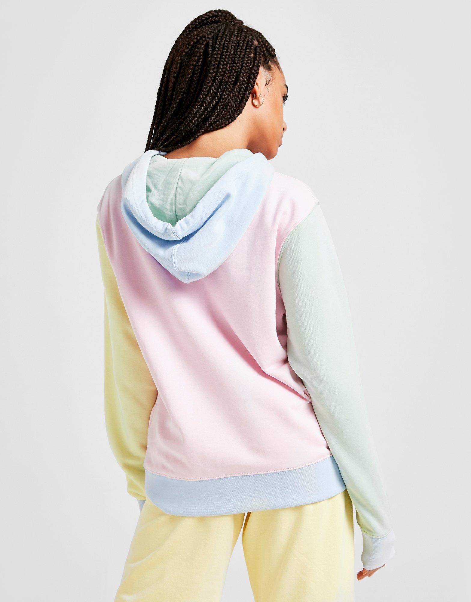 nike multicolor pastel hoodie