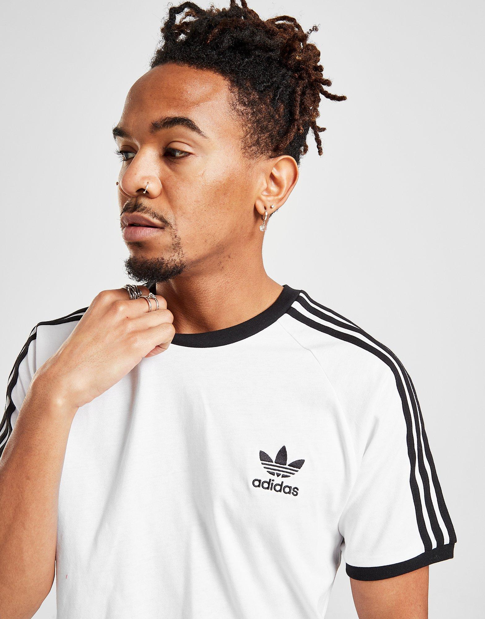 adidas originals california 3 stripe t shirt