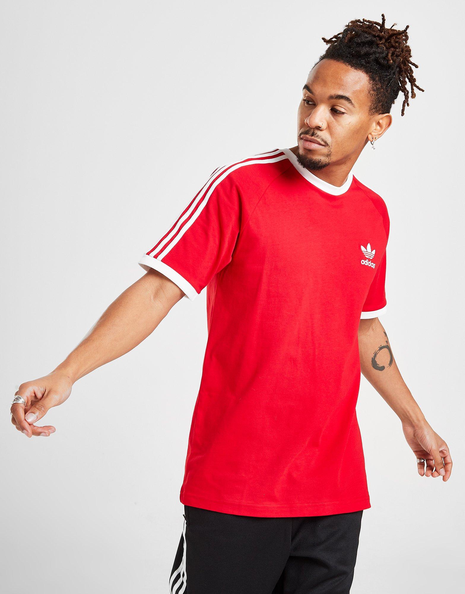 Adidas california t shirt red clearance