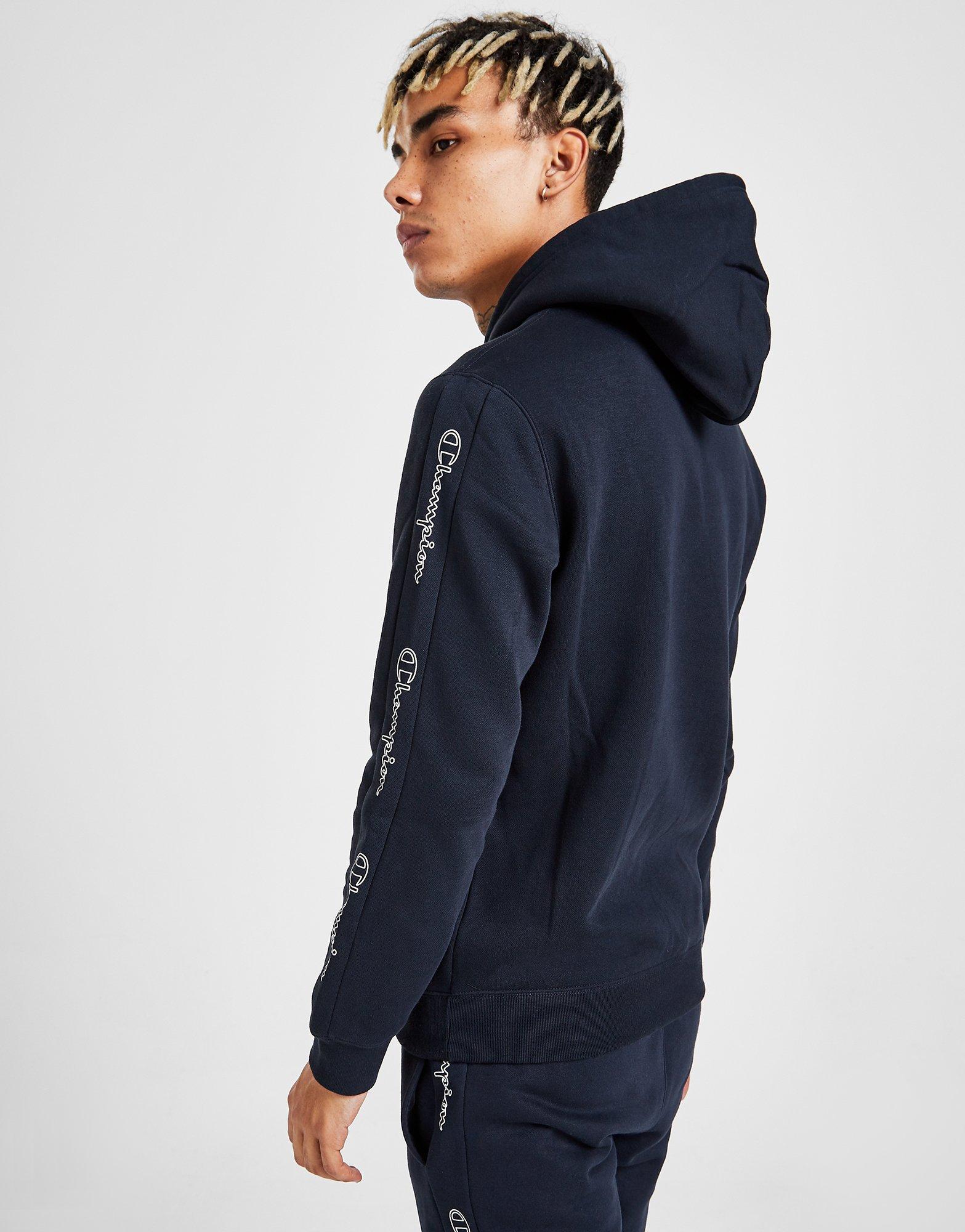 champion tape hoodie