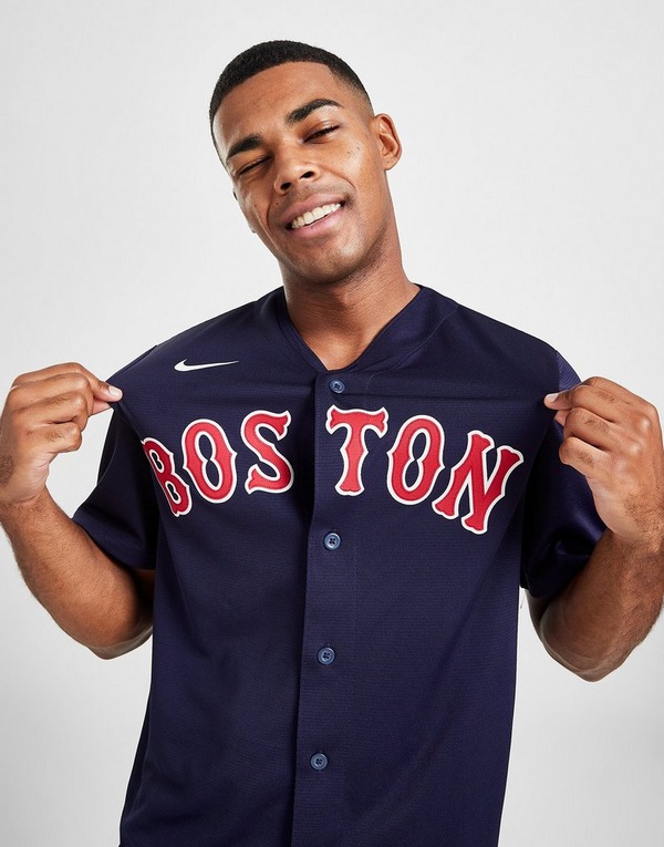 Nike MLB Boston Red Sox Alternate Jersey - Blue - Mens