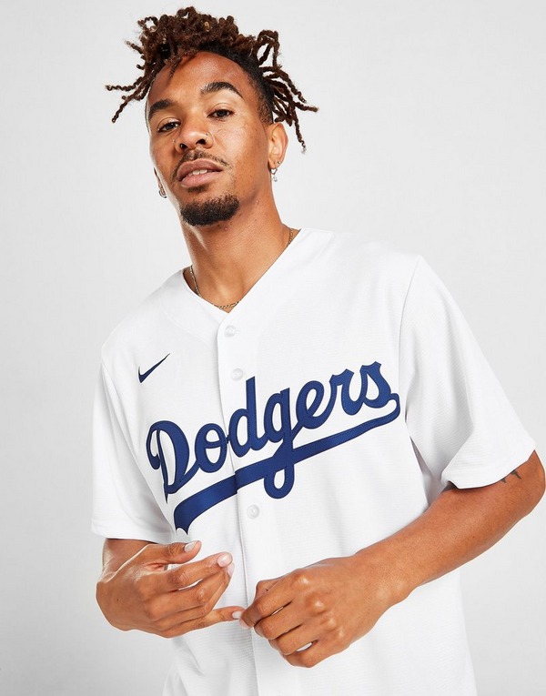Nike Mlb Maillot Domicile MLB Los Angeles Dodgers Homme Blanc- JD