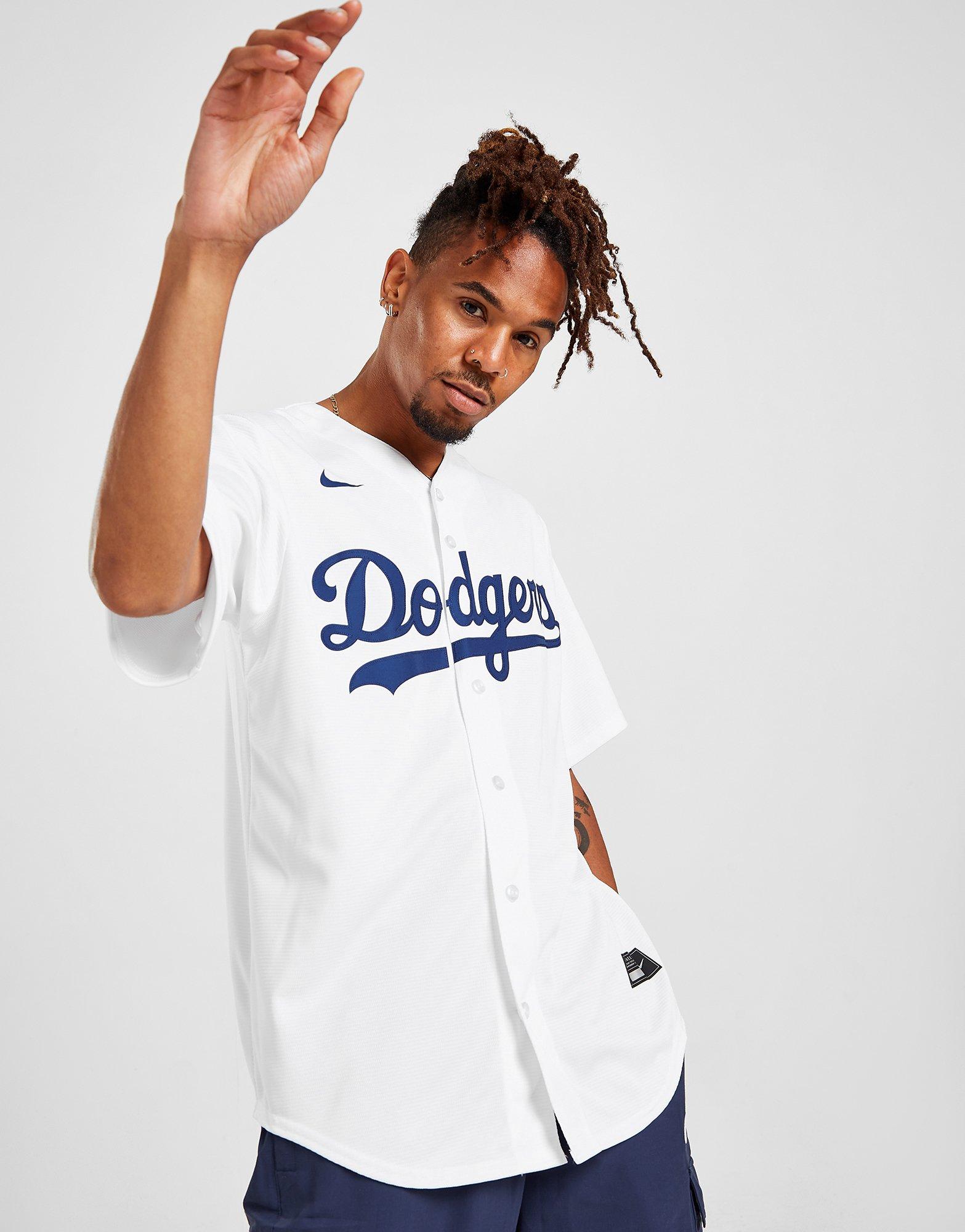 30303 Nike LOS ANGELES DODGERS 100% REAL Baseball Jersey White NWT