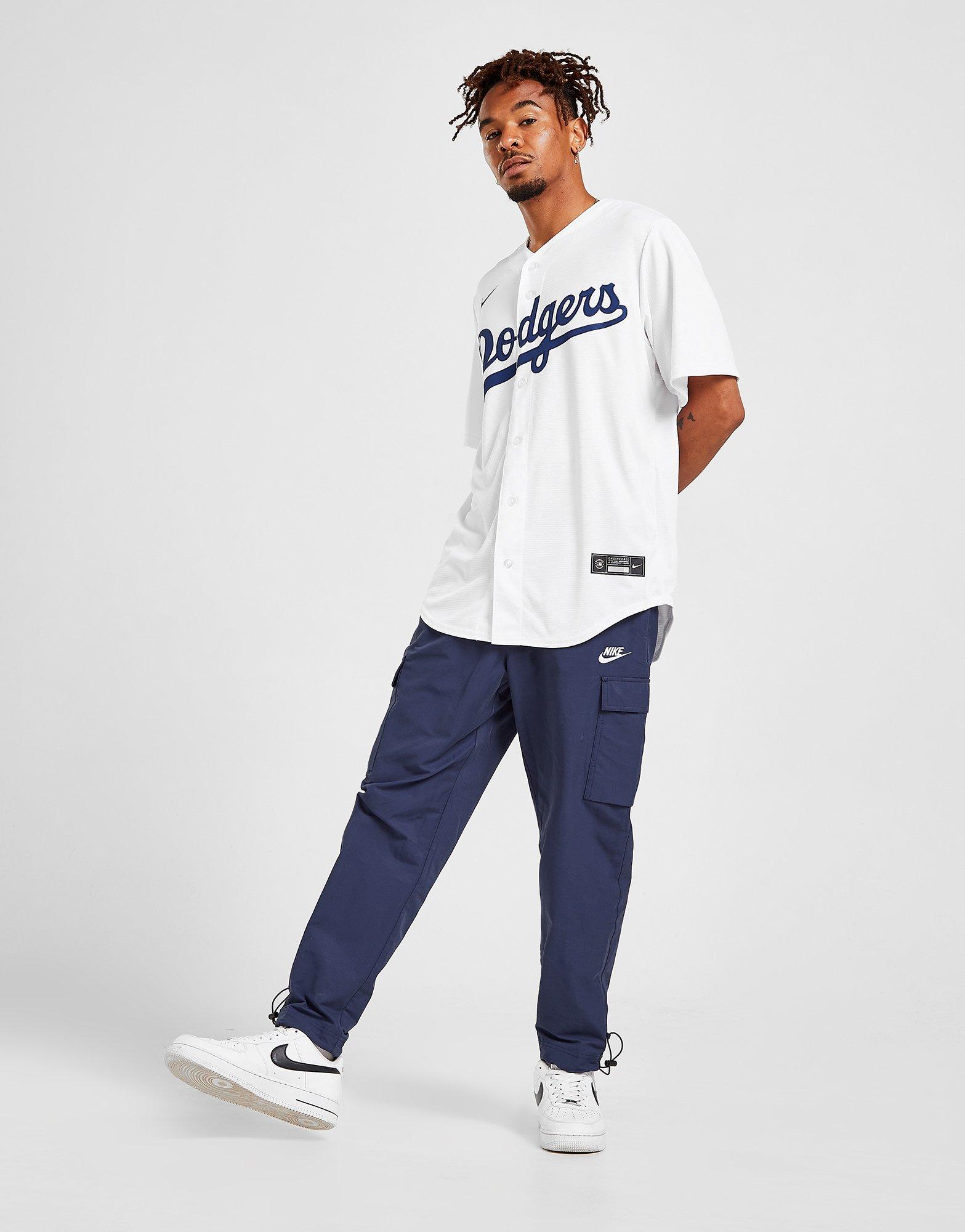 30303 Nike LOS ANGELES DODGERS 100% REAL Baseball Jersey White NWT