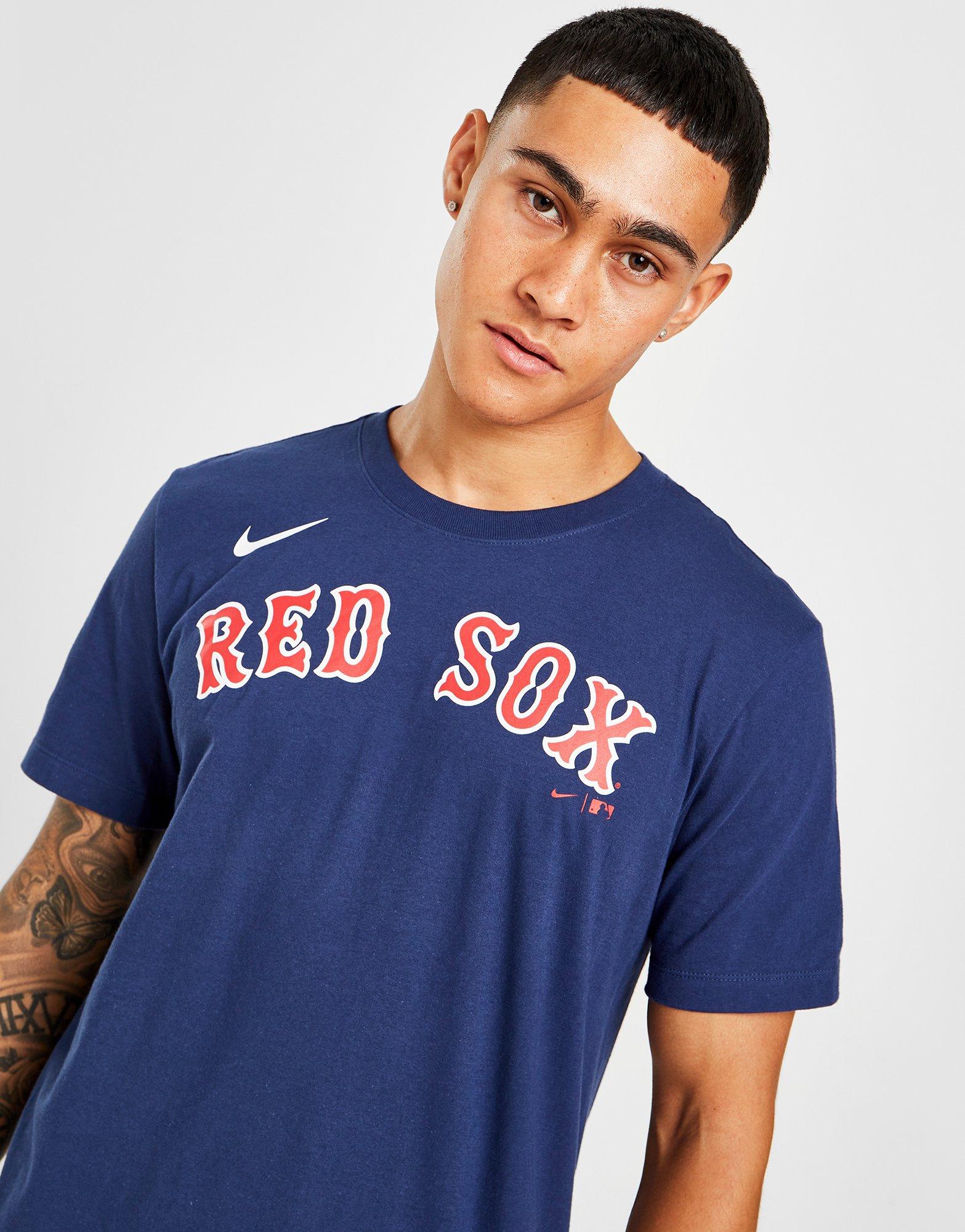 Blue Nike MLB Boston Red Sox Wordmark T-Shirt