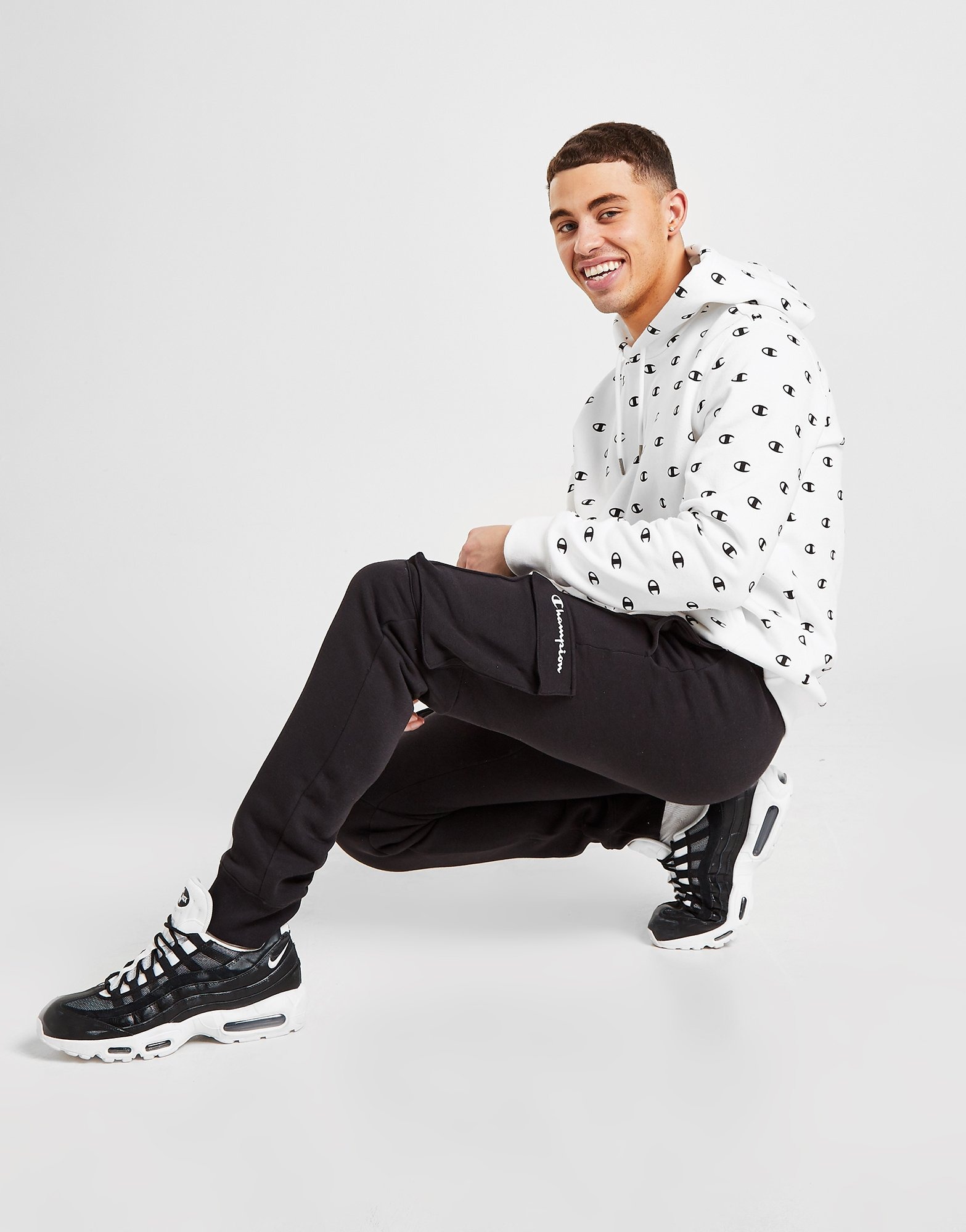 Black Champion Cargo Joggers JD Sports