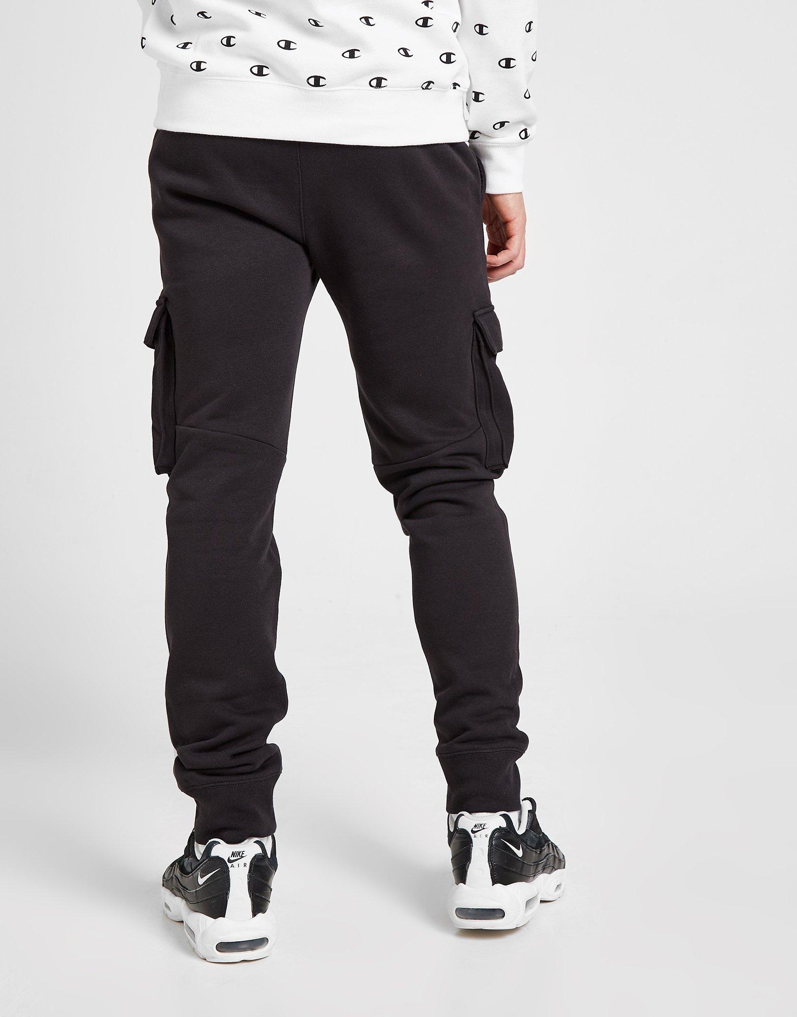 champion logo tape cargo joggers