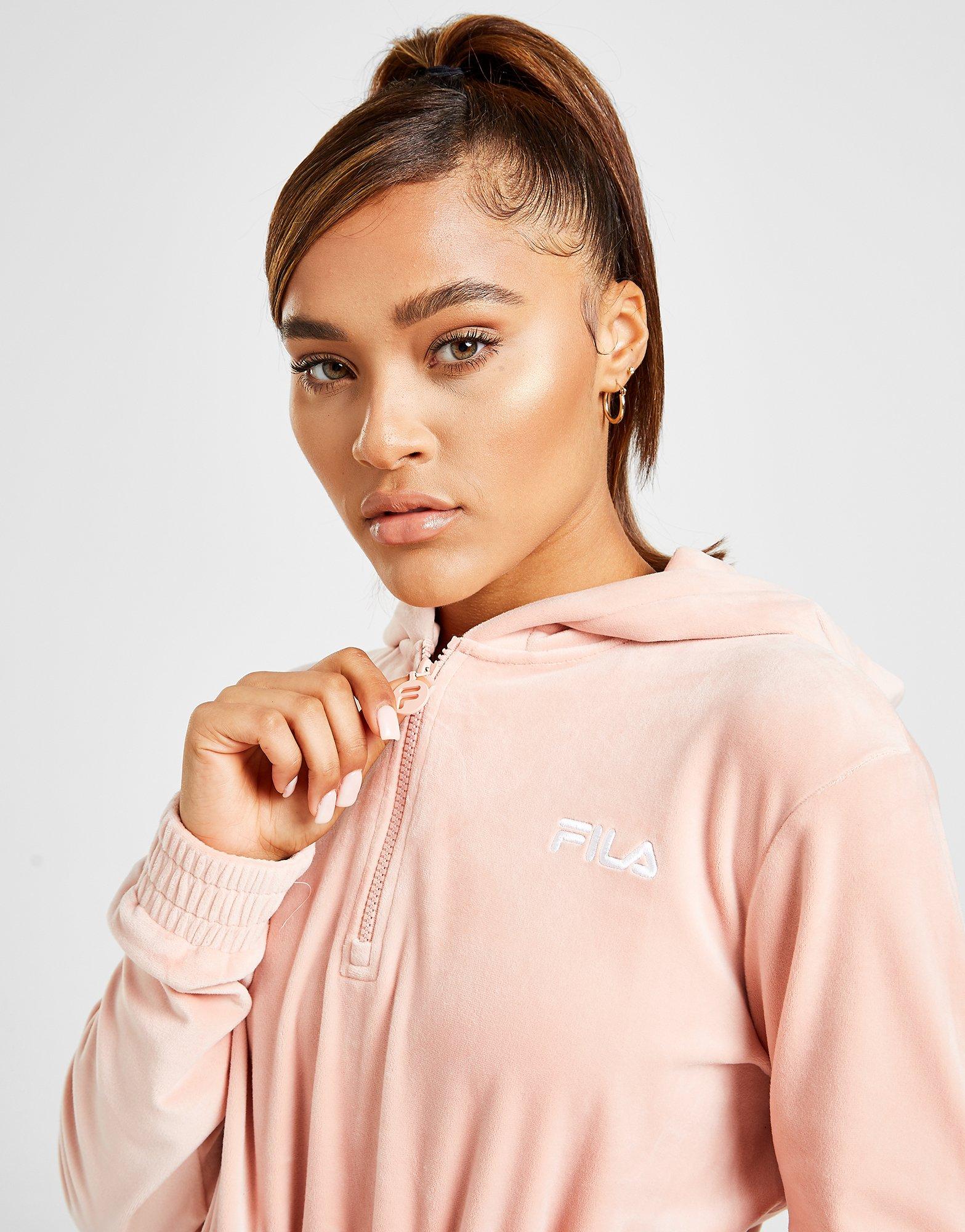 fila hoodie womens silver