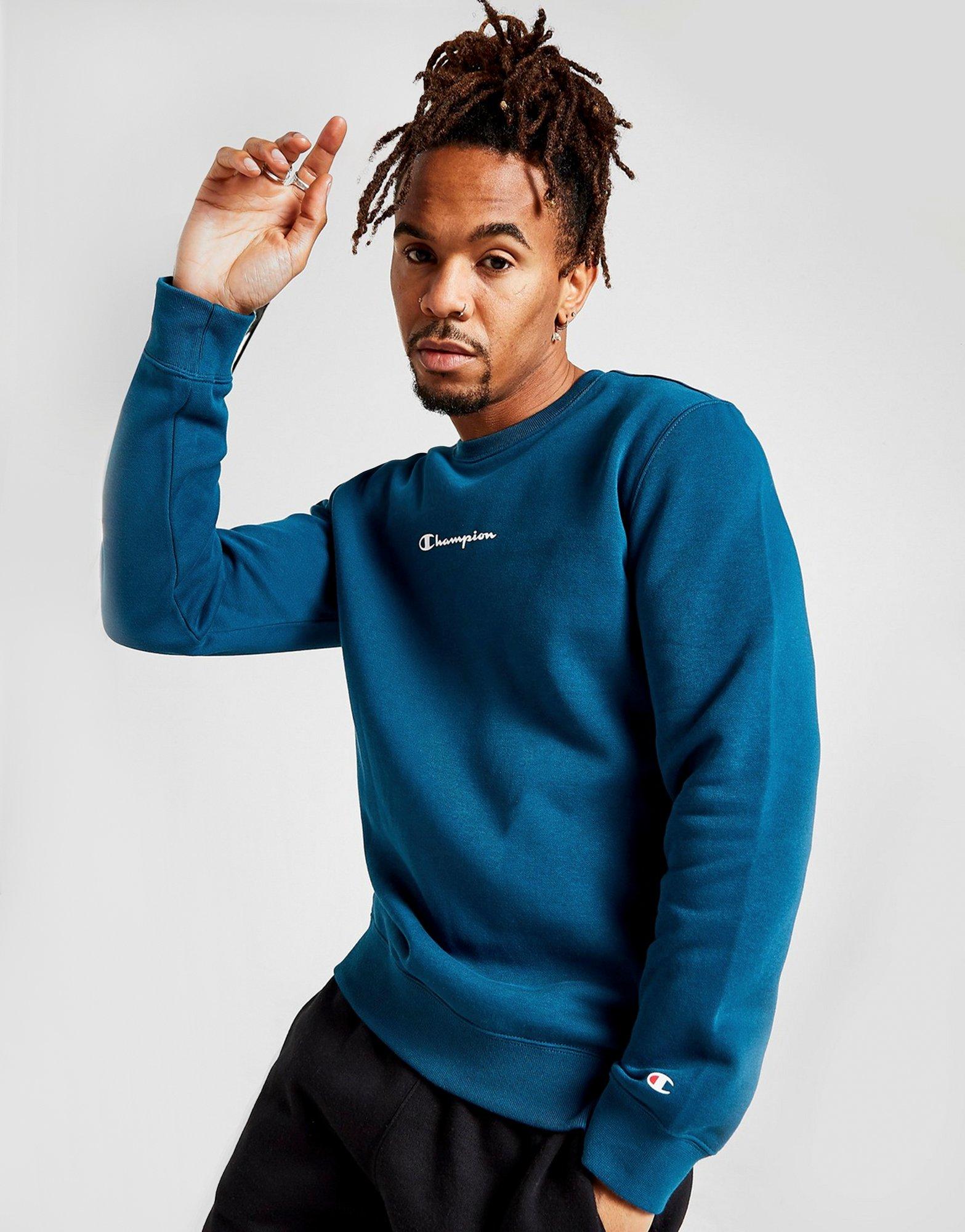 champion script logo crew neck sweatshirt