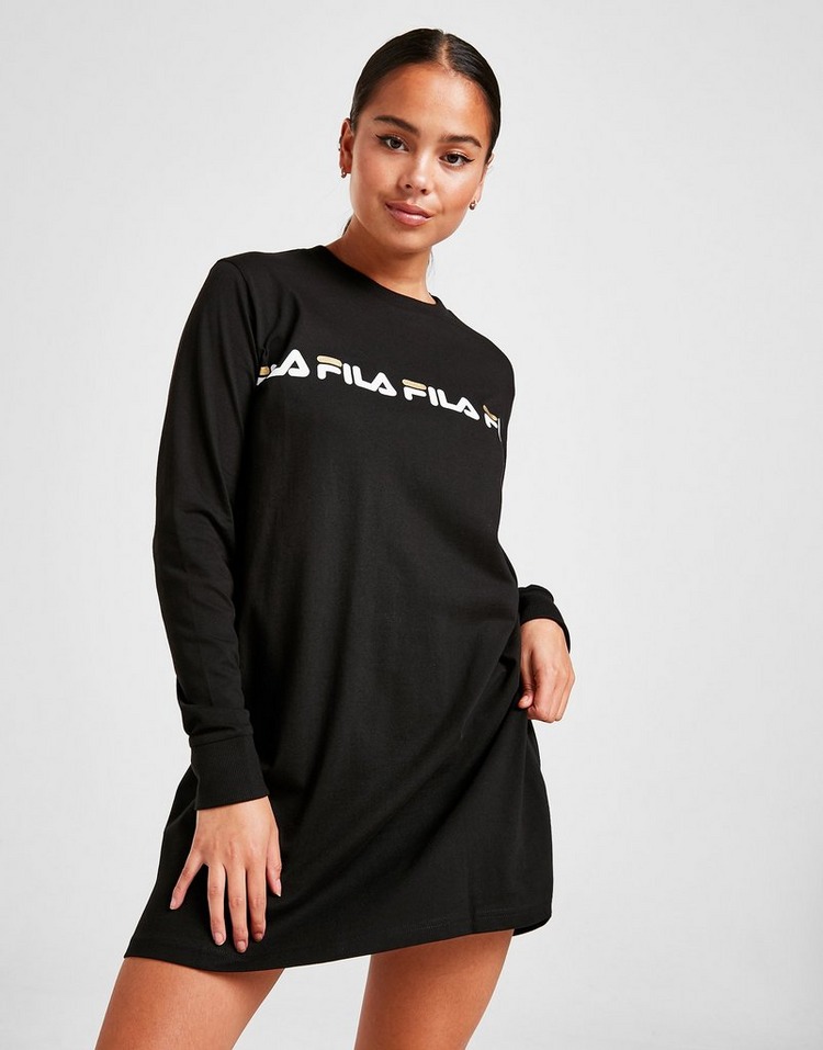 Acheter Noir Fila Robe Repeat Manches longues Femme
