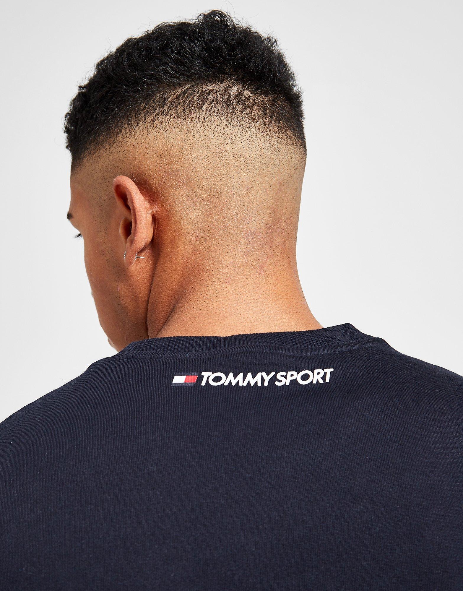 tommy hilfiger tri tape crew sweatshirt