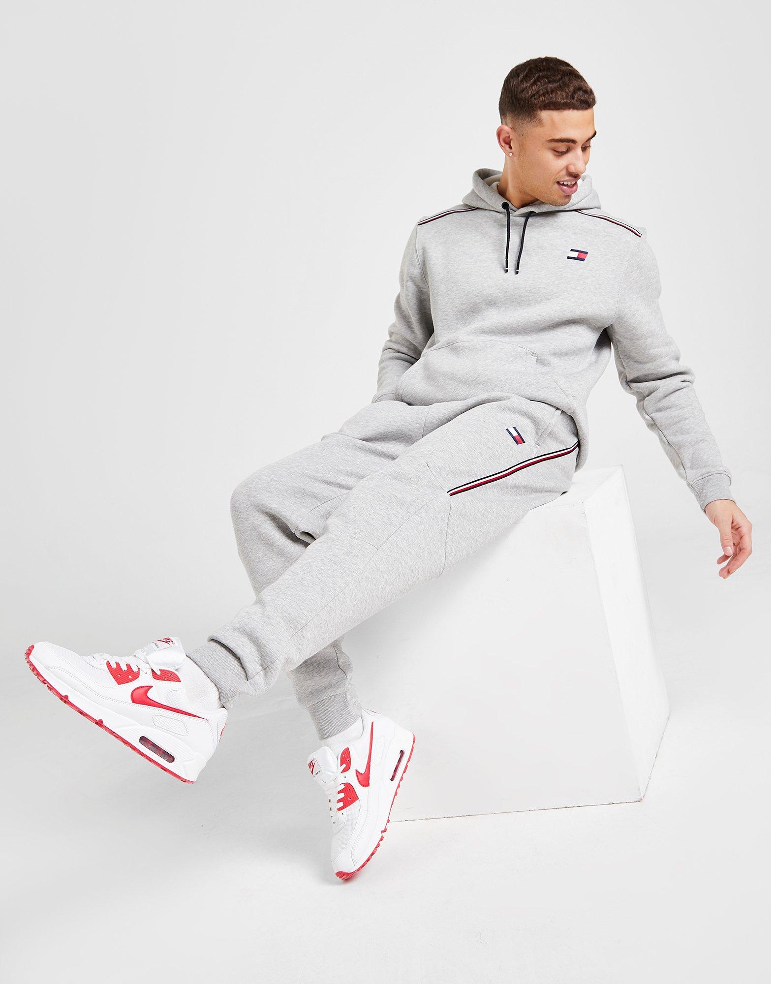 tommy hilfiger overhead sleeve tape hoodie