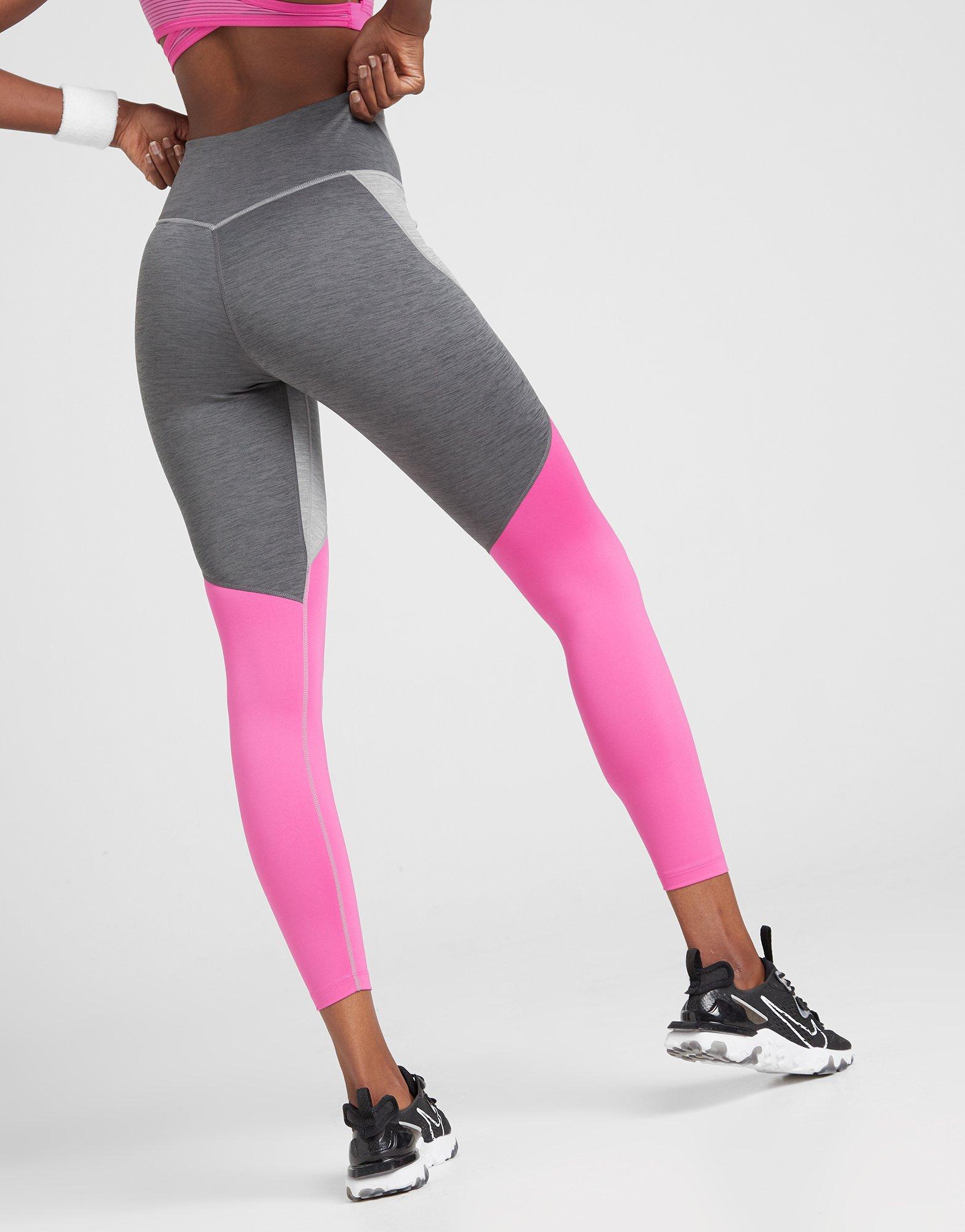 nike women's training tights pink