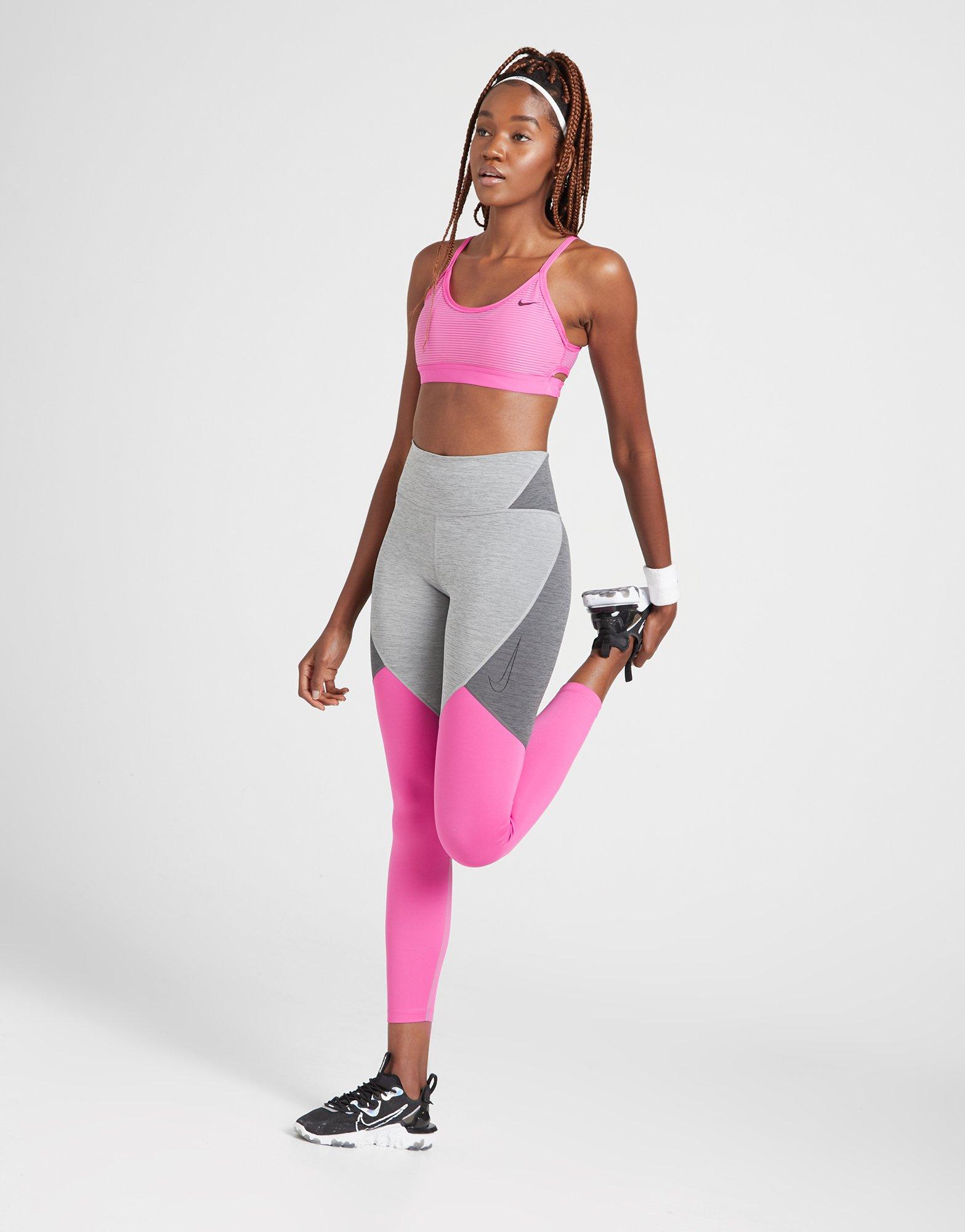 nike training one colour block tights