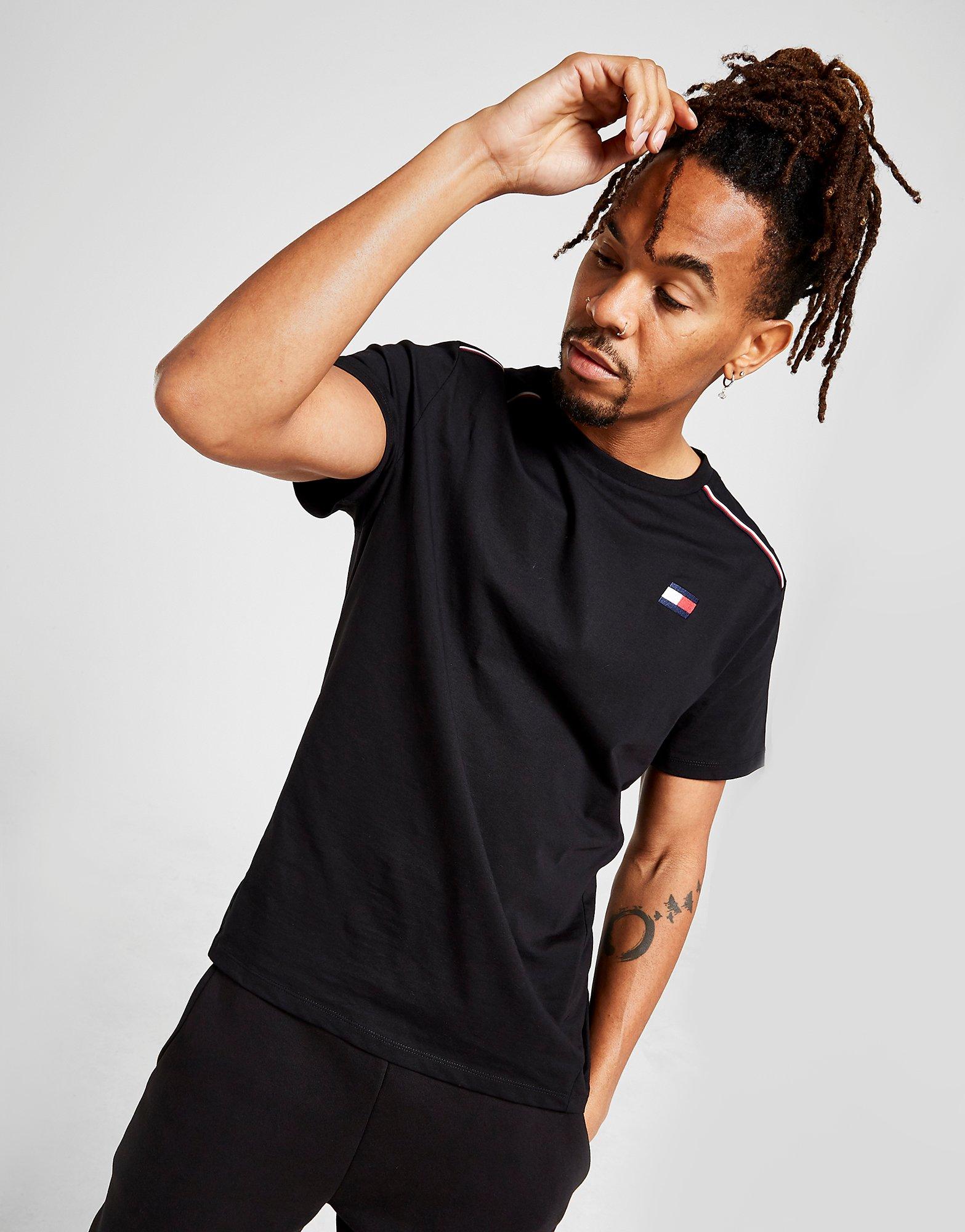 tommy hilfiger taped t shirt