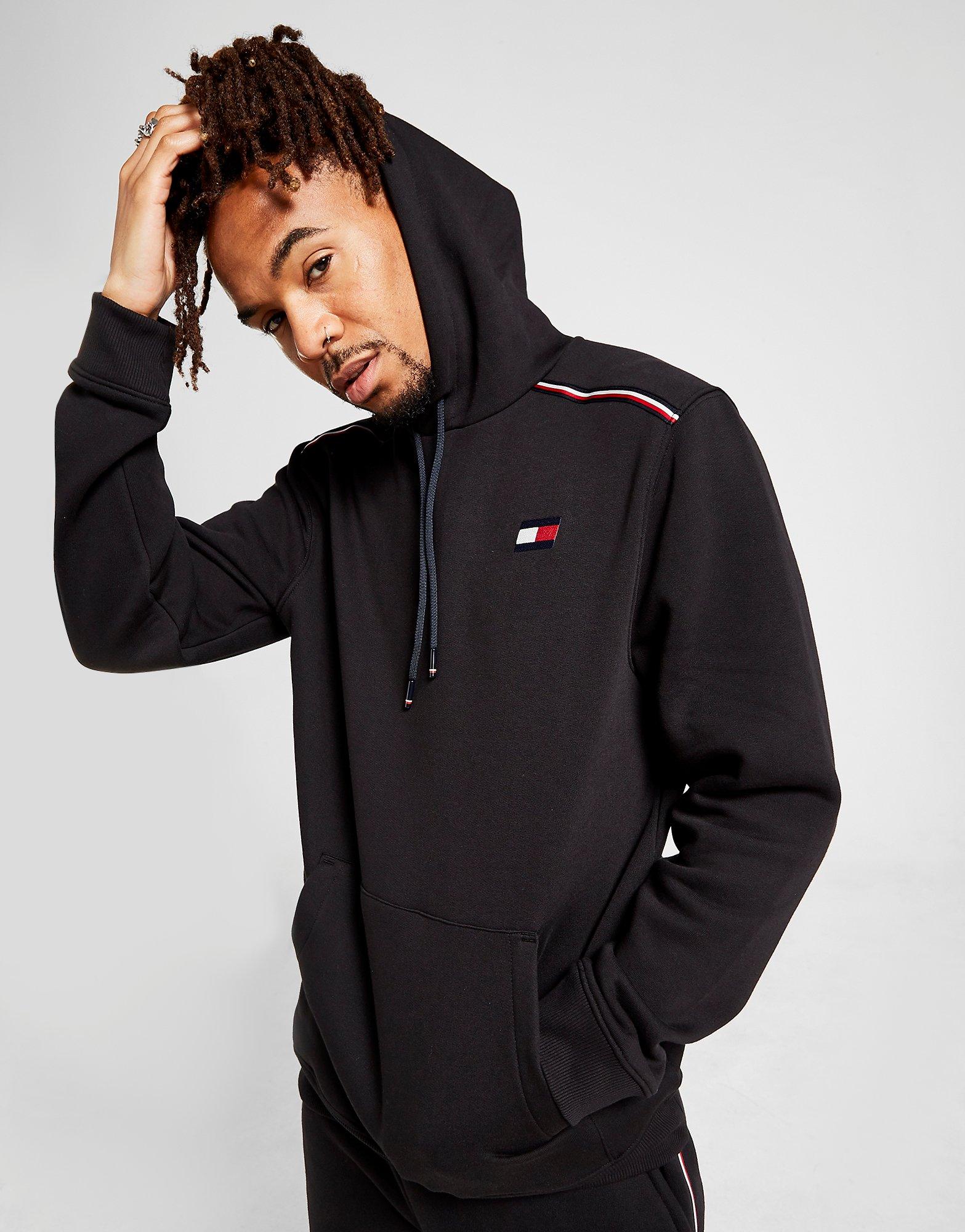 tommy hilfiger tri tape overhead hoodie