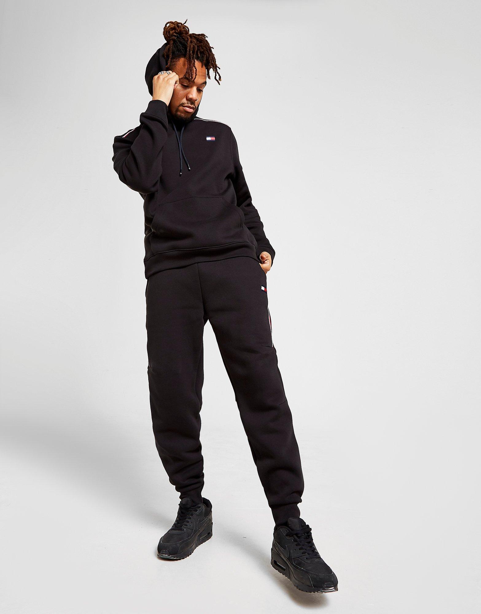 tommy hilfiger overhead sleeve tape hoodie