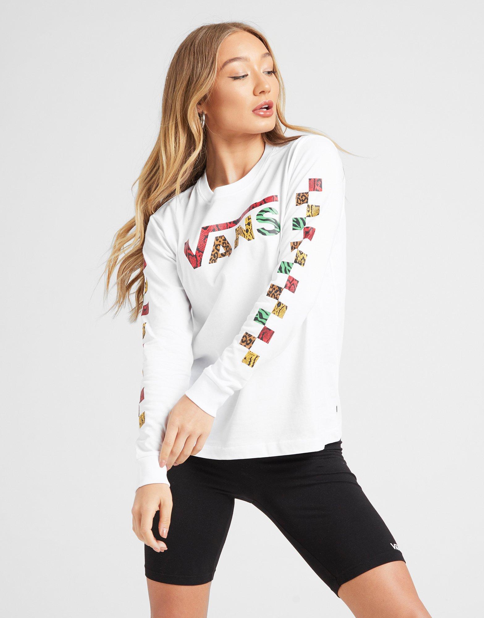 checkerboard long sleeve t shirt
