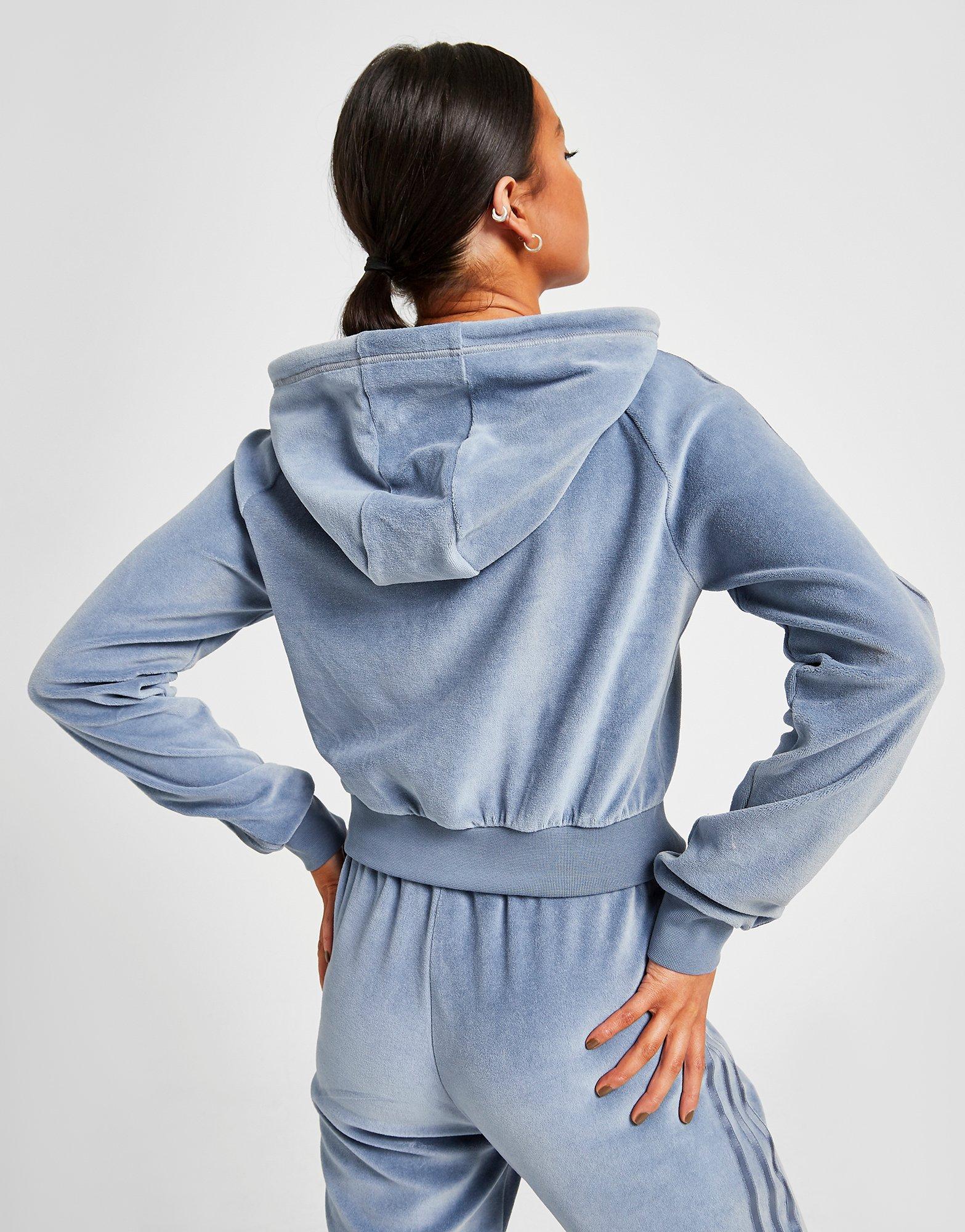 adidas velour jacket womens