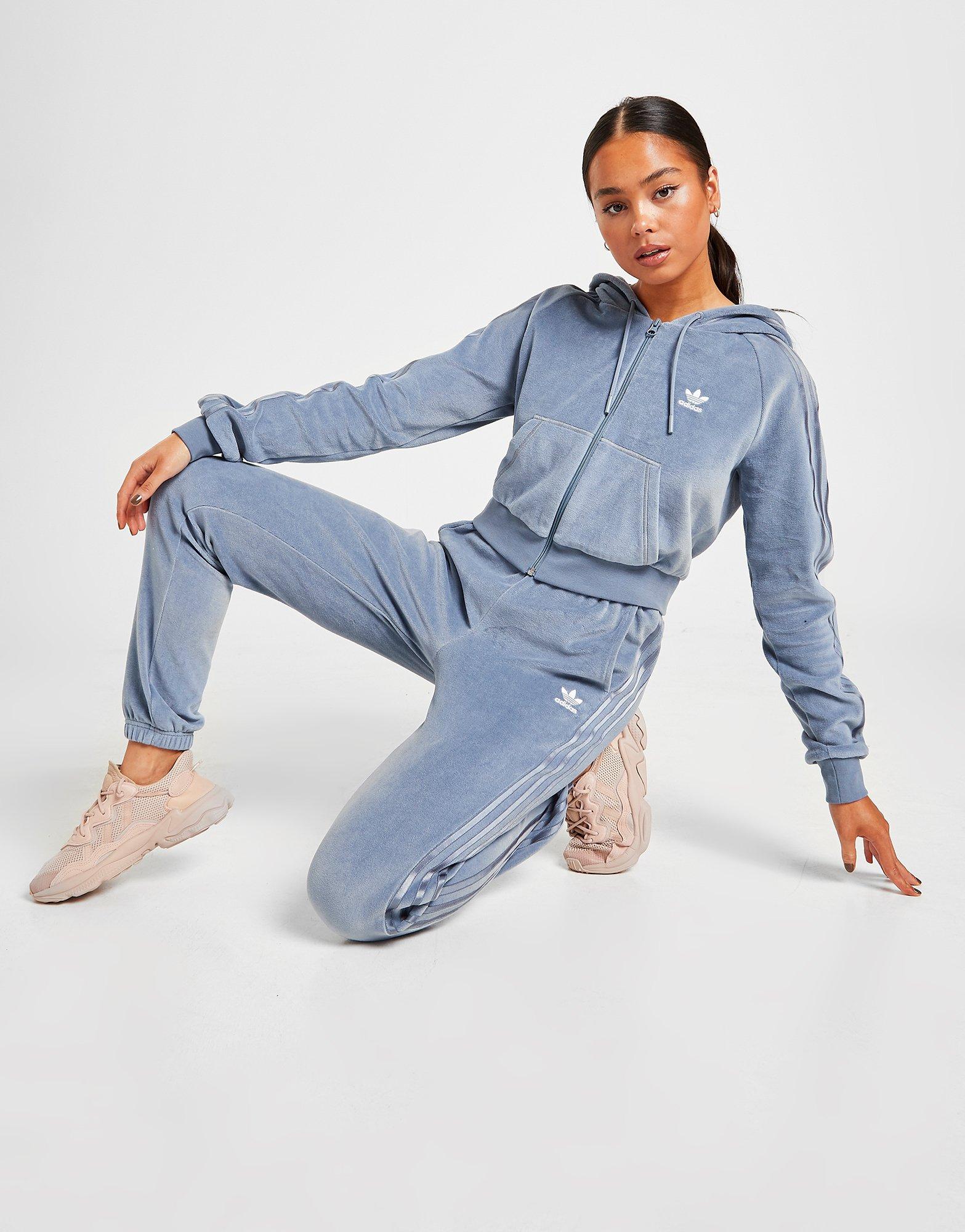 adidas velour tracksuit