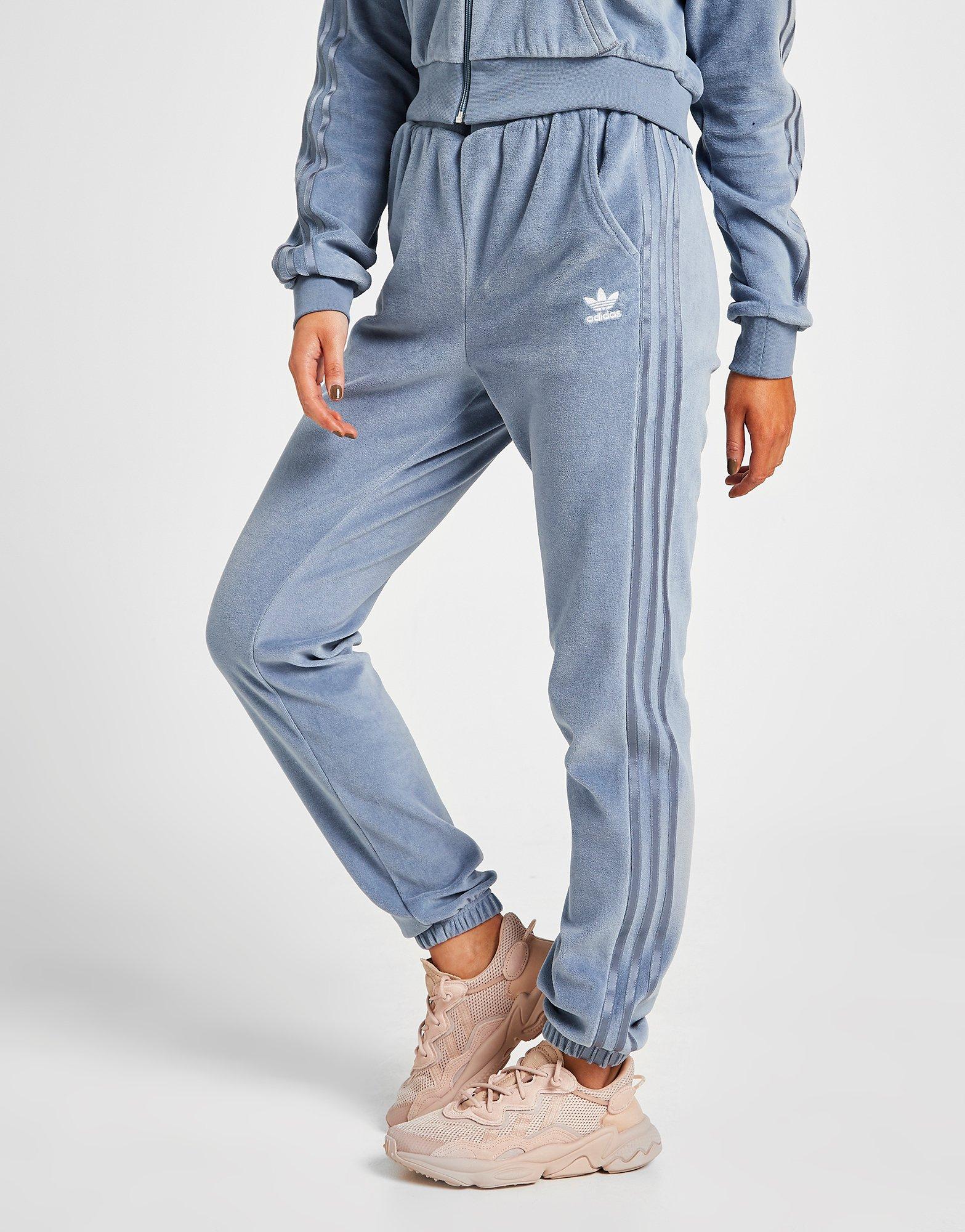 velour joggers adidas
