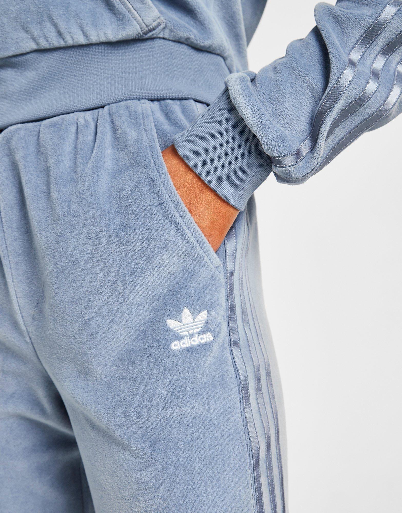 adidas velour tracksuit bottoms