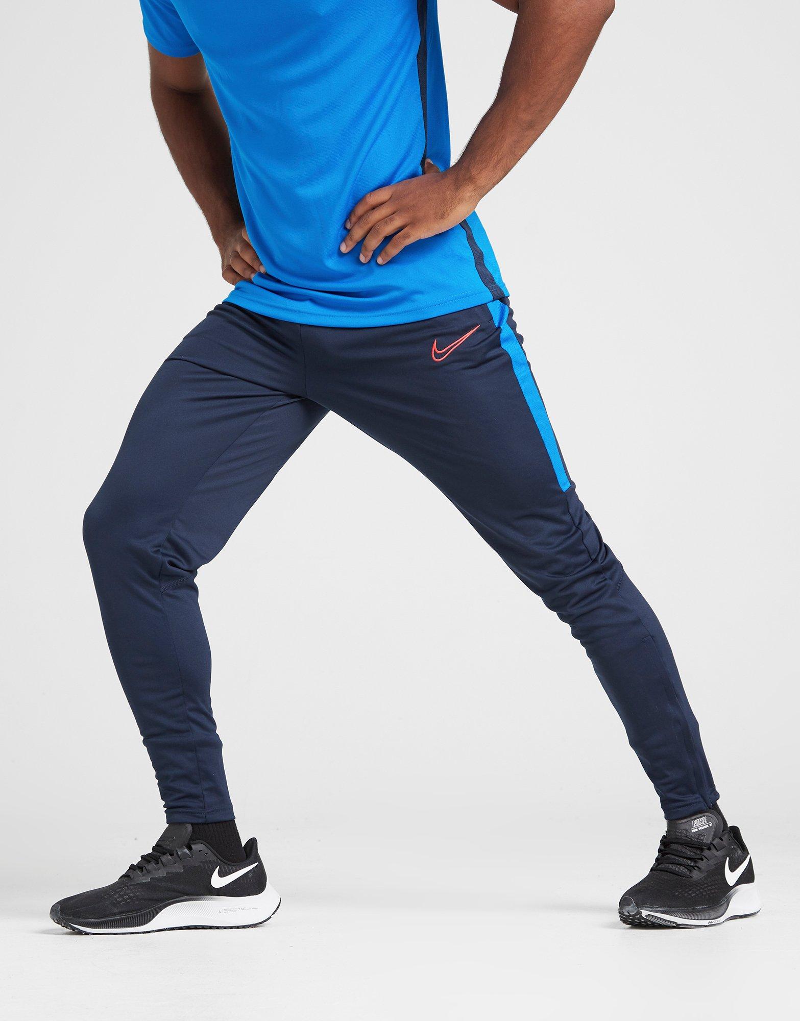 nike academy track pants blue