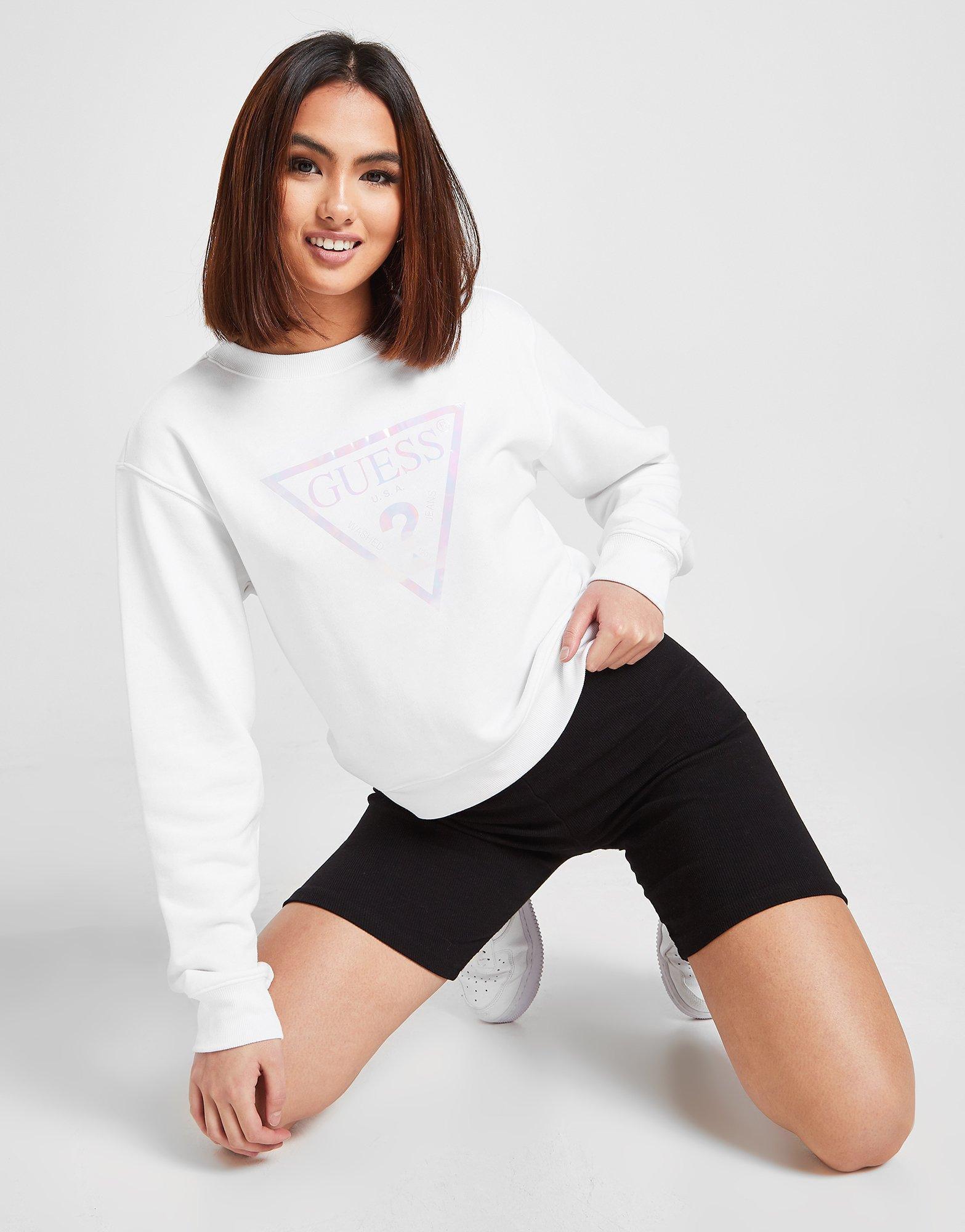 guess triangle sweatshirt