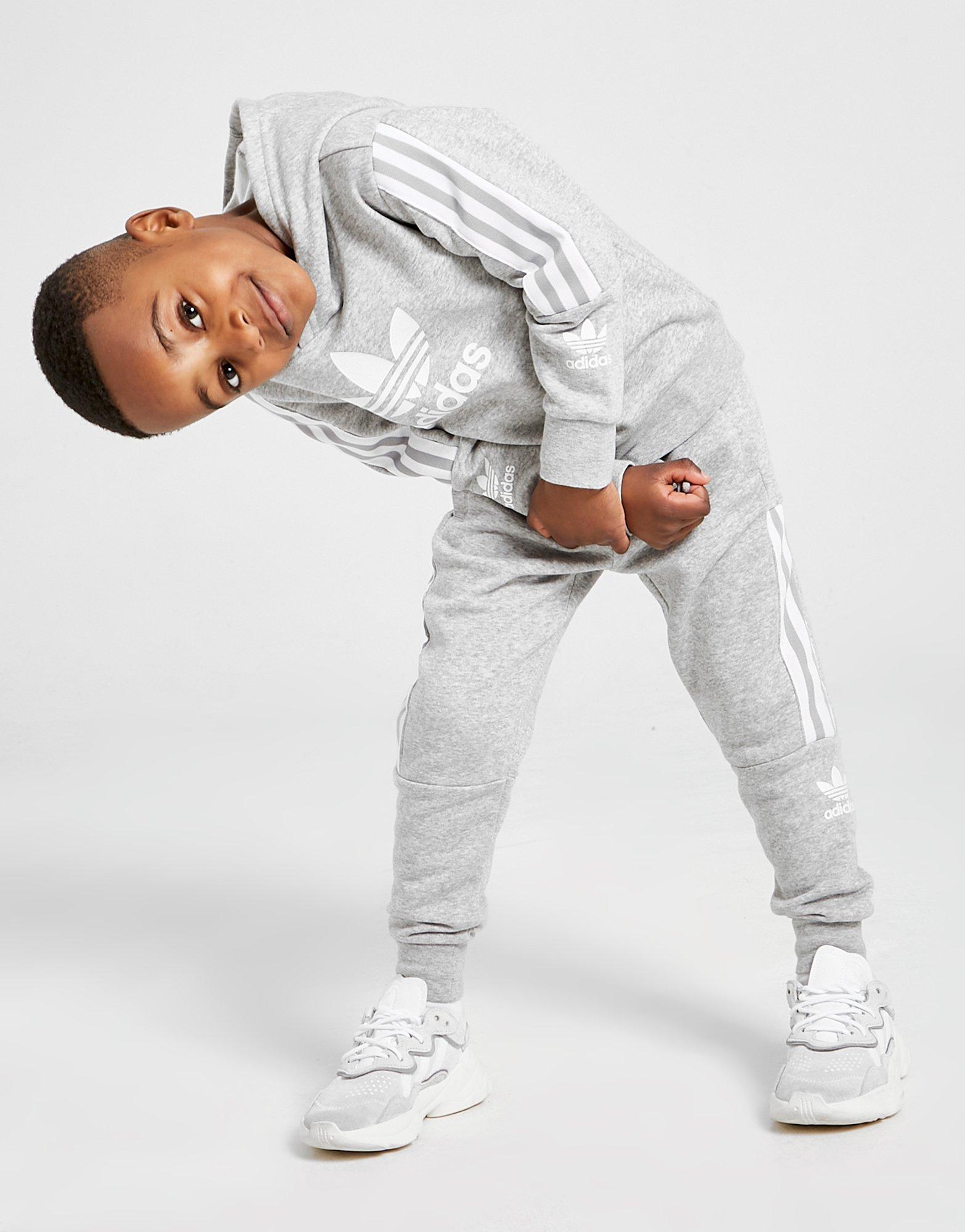 childrens grey adidas tracksuit