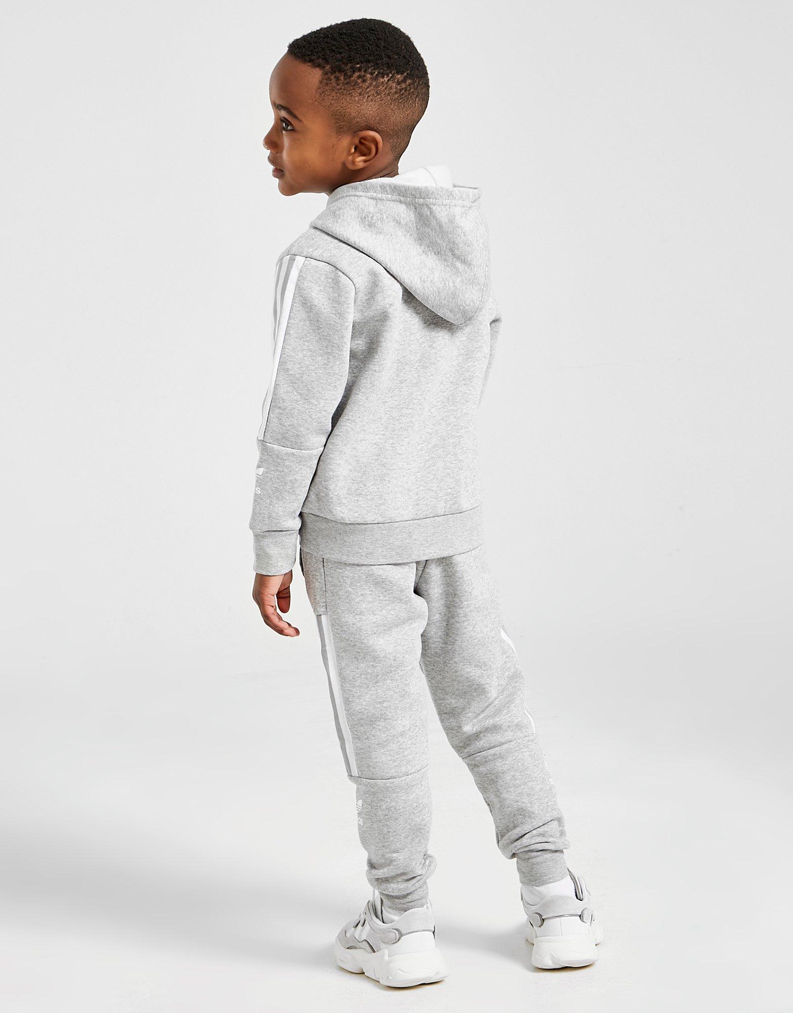 kids grey adidas tracksuit