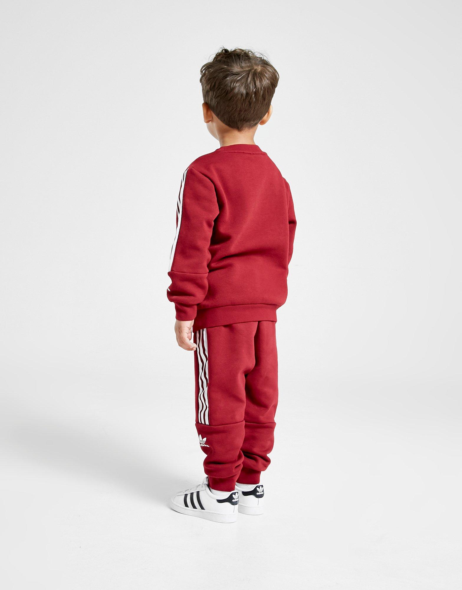red adidas tracksuit infant