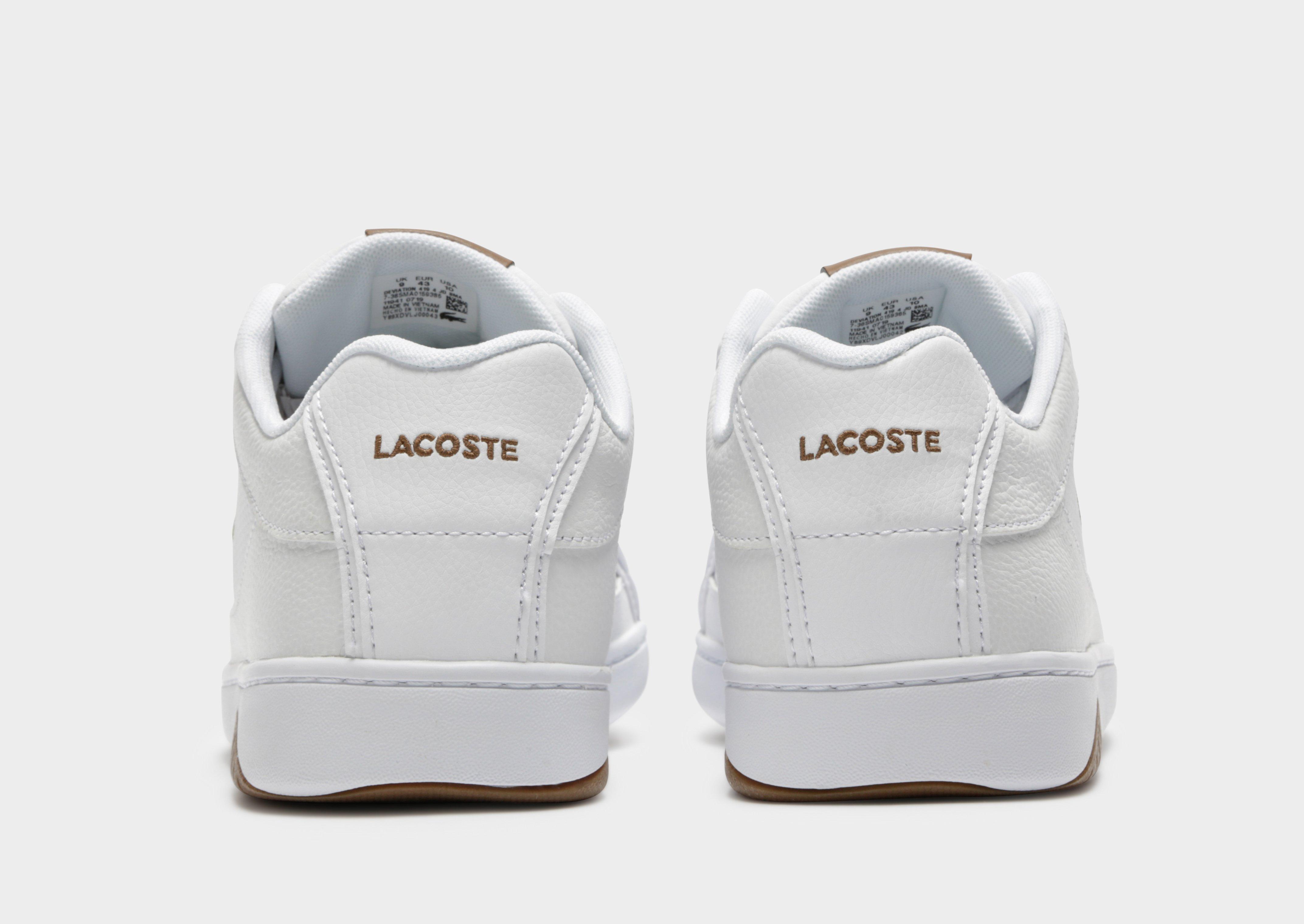 lacoste deviation leather black