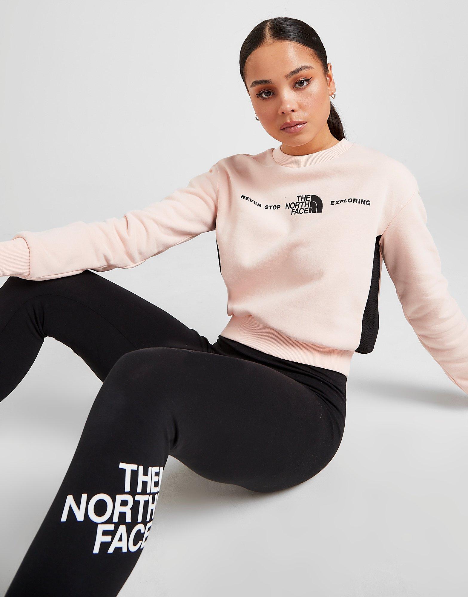 the north face ribbed logo pants dames