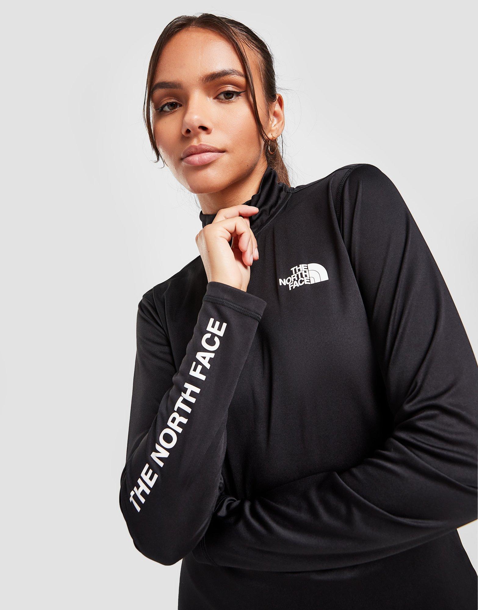 north face zip top