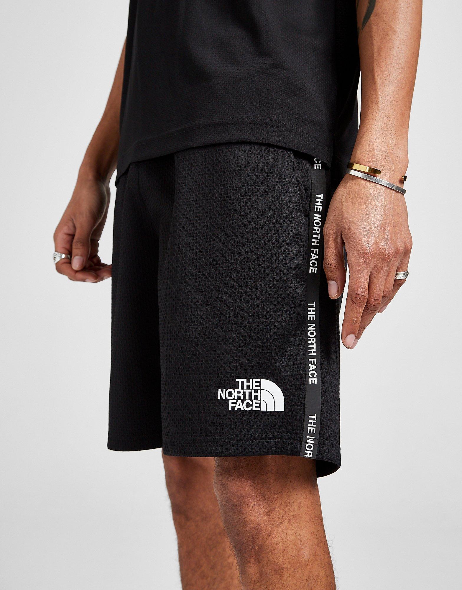 north face logo shorts