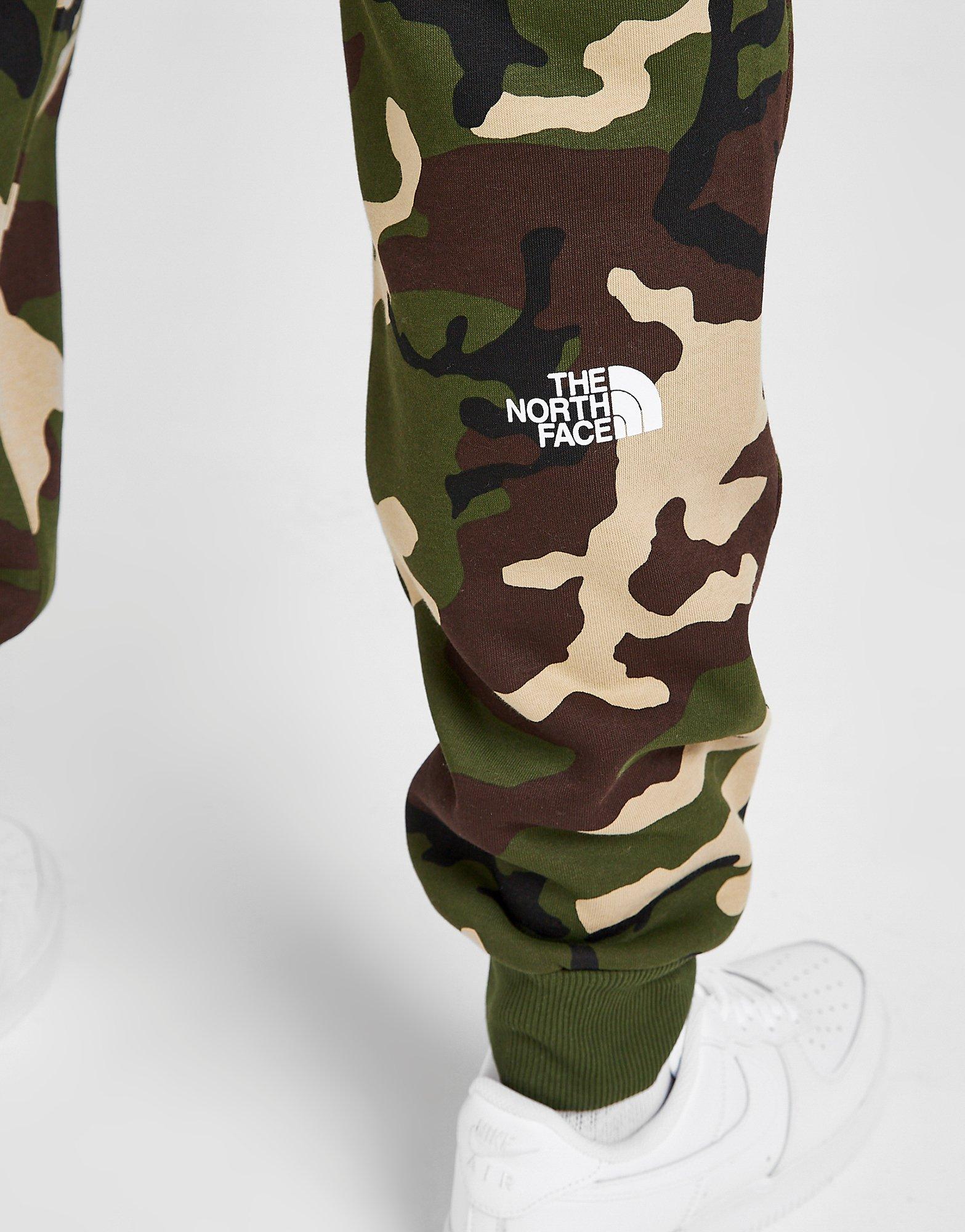 north face camo joggers