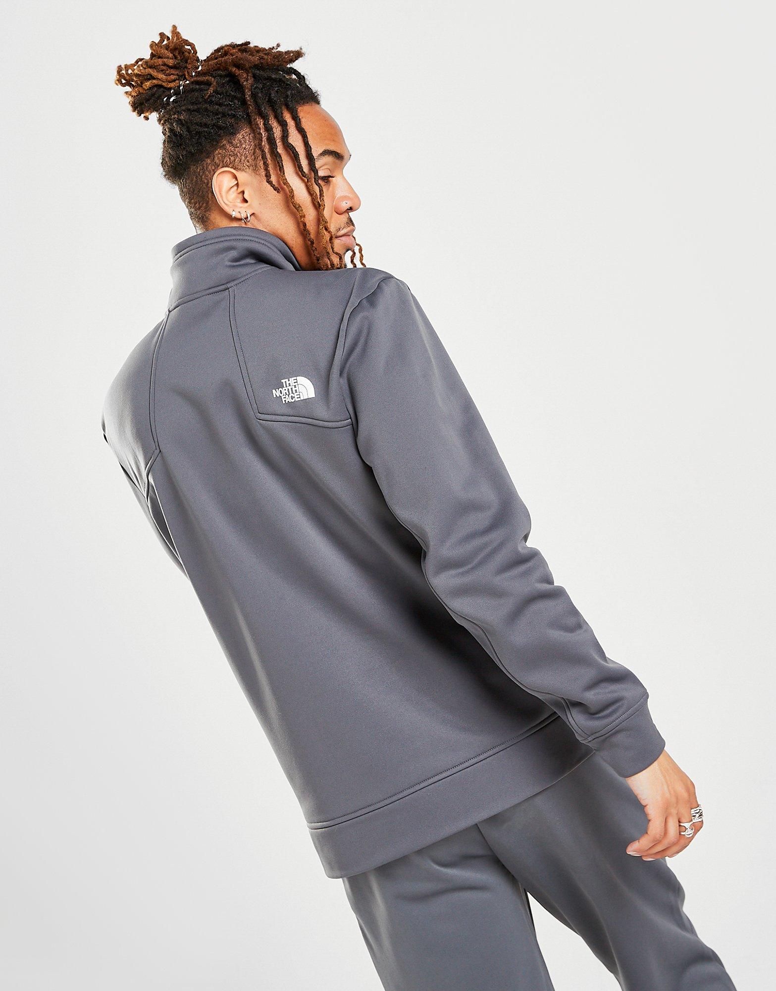 Gray north face on sale tracksuit